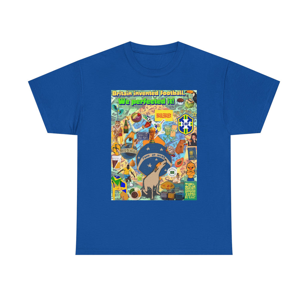 Unisex 100% Algodão OEKO-TEX®  | Brasil x Britain - O jogo nasceu lá, mas o Brasil o elevou a outro patamar!