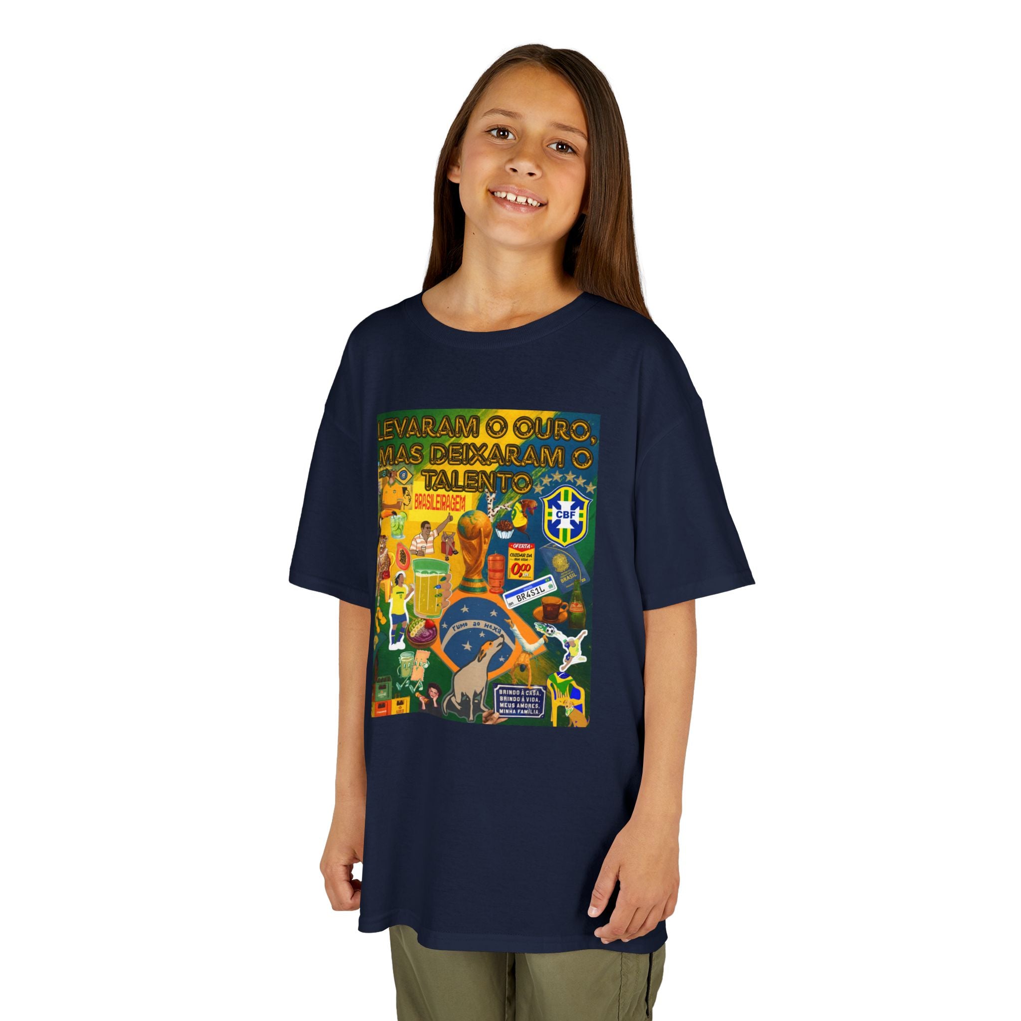 Unisex Kids 100% Algodão | Brasil x Portugal
