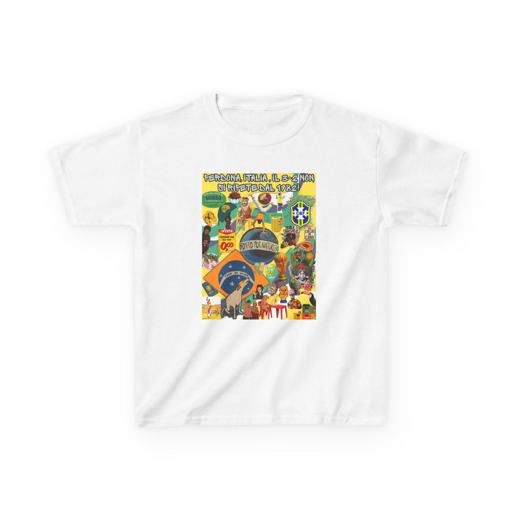 Unisex Kids 100% Algodão | Brasil x Itália