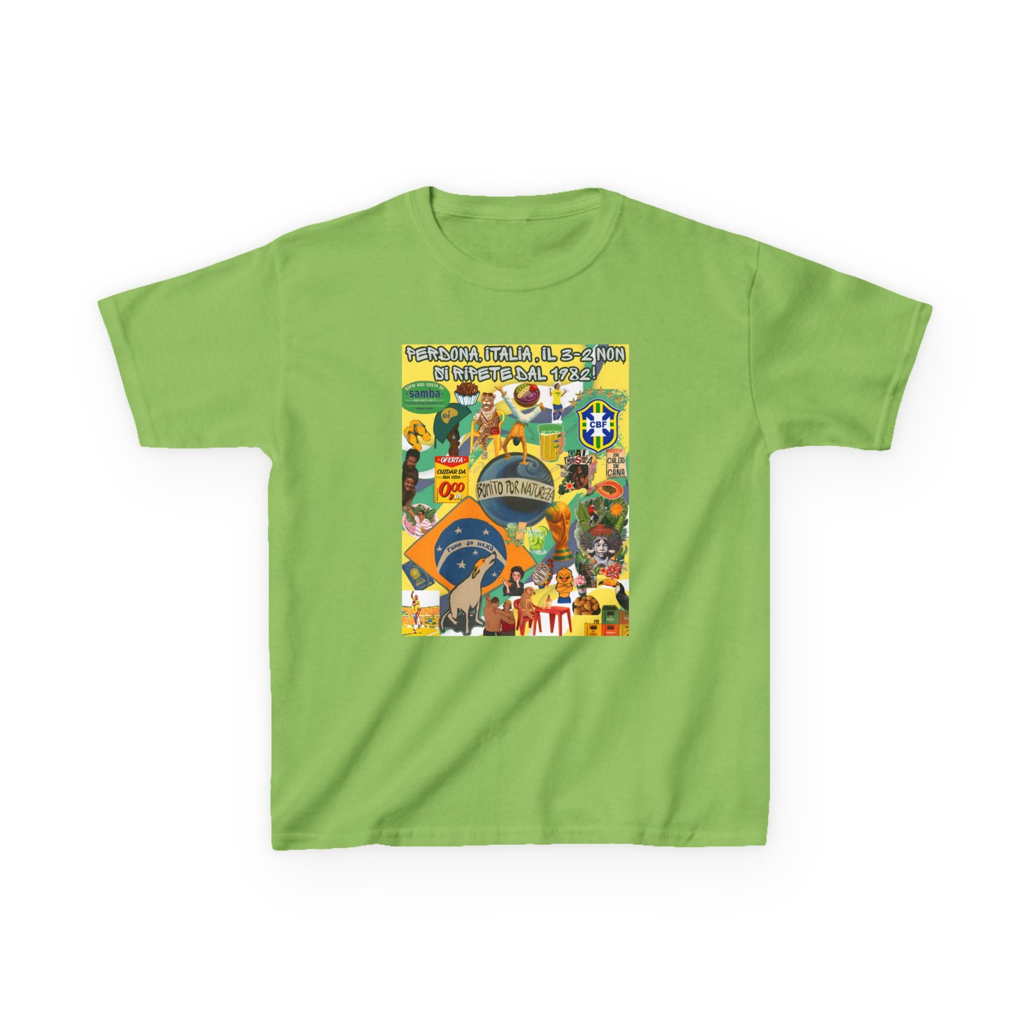 Unisex Kids 100% Algodão | Brasil x Itália
