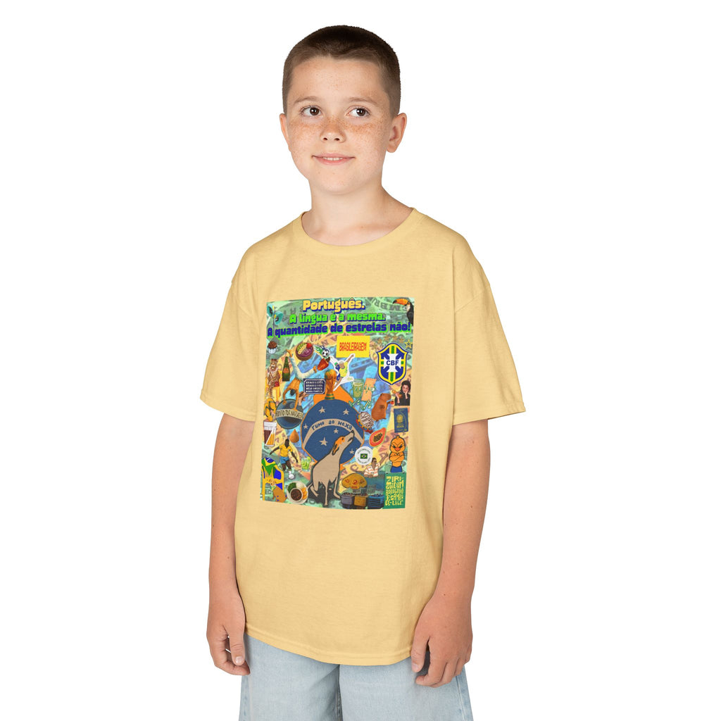 Unisex Kids 100% Algodão | Brasil x Portugal