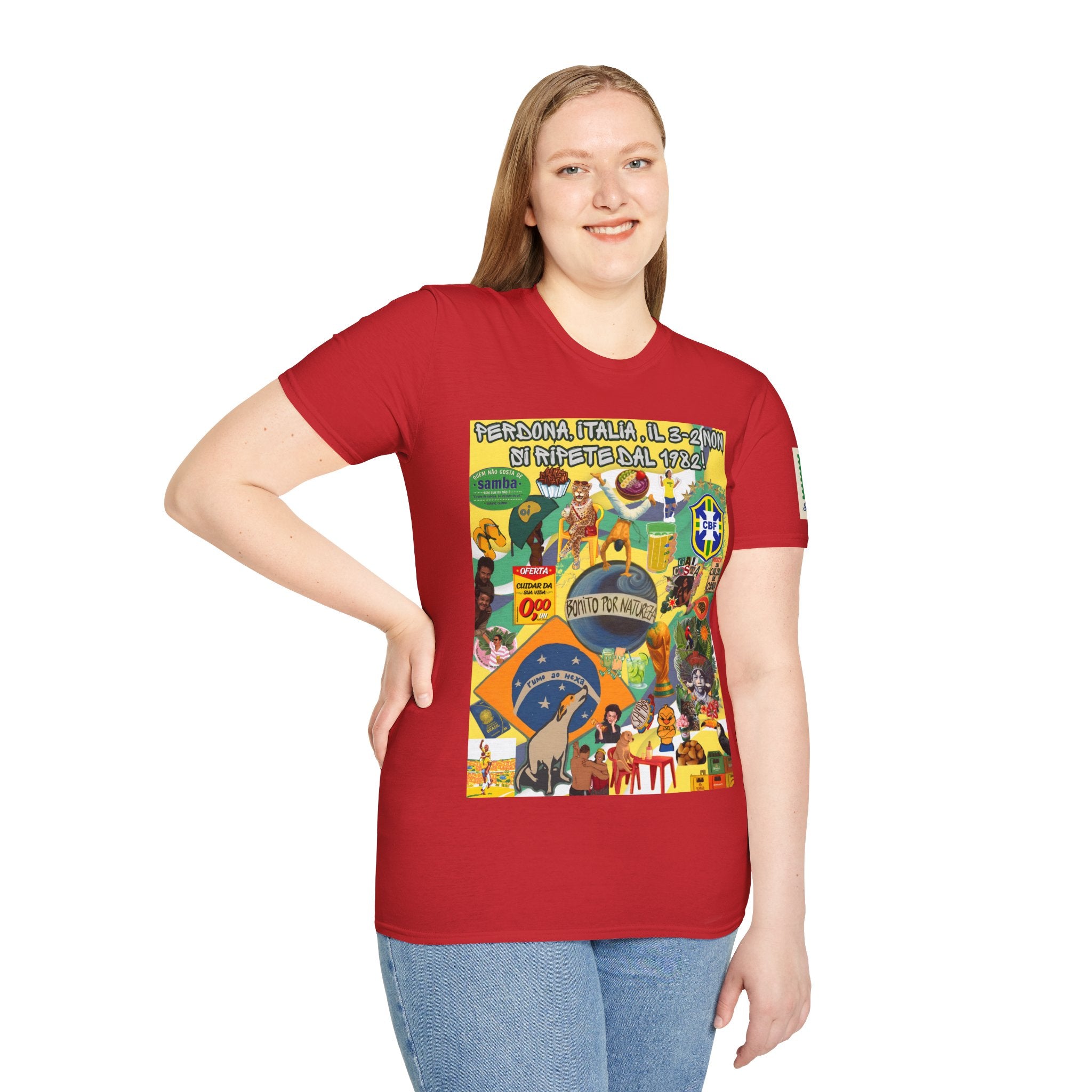 Unisex Graphic T-Shirt | Brasil x Itália