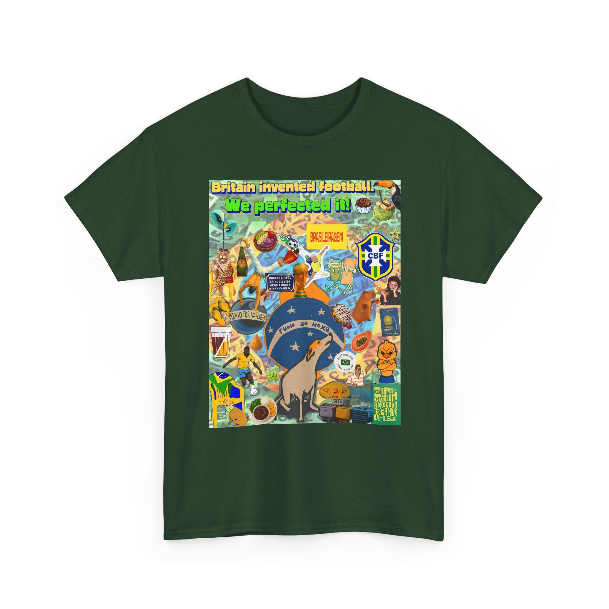 Unisex 100% Algodão OEKO-TEX®  | Brasil x Britain - O jogo nasceu lá, mas o Brasil o elevou a outro patamar!