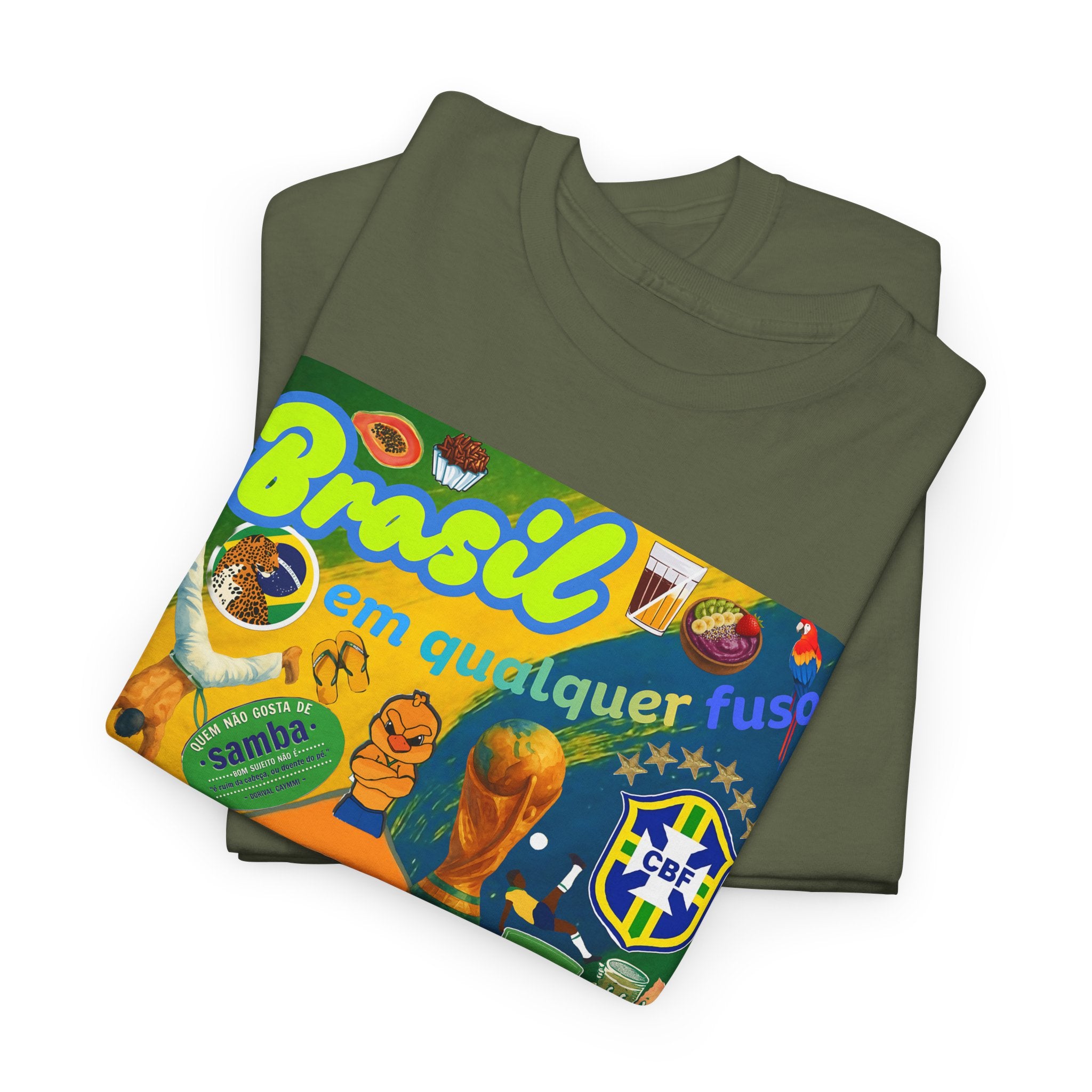 Unisex 100% Algodão OEKO-TEX®  | Brasil em qualquer fuso!
