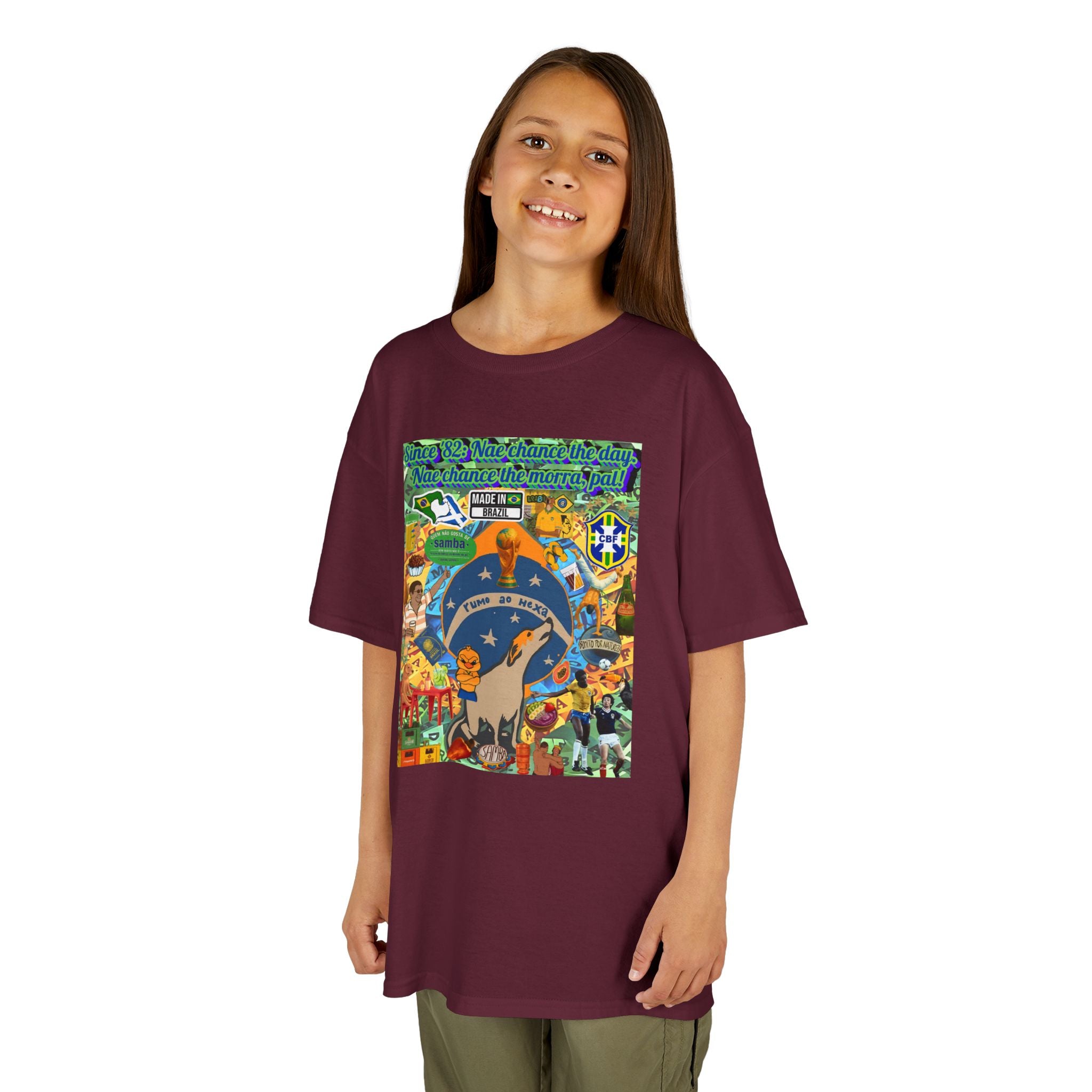Unisex Kids 100% Algodão- Brasil x Escócia