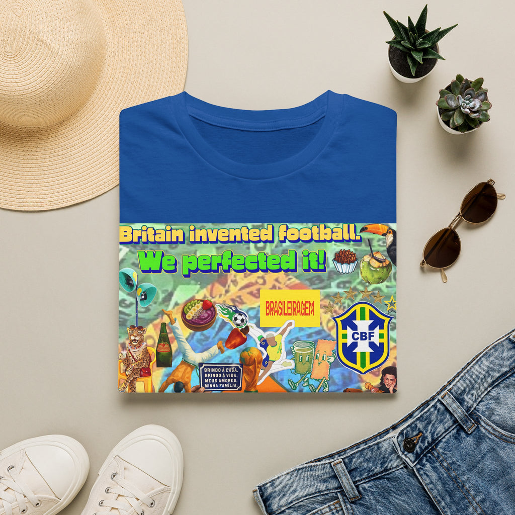 Unisex Graphic T-Shirt | Brasil x Britain - O jogo nasceu lá, mas o Brasil o elevou a outro patamar!