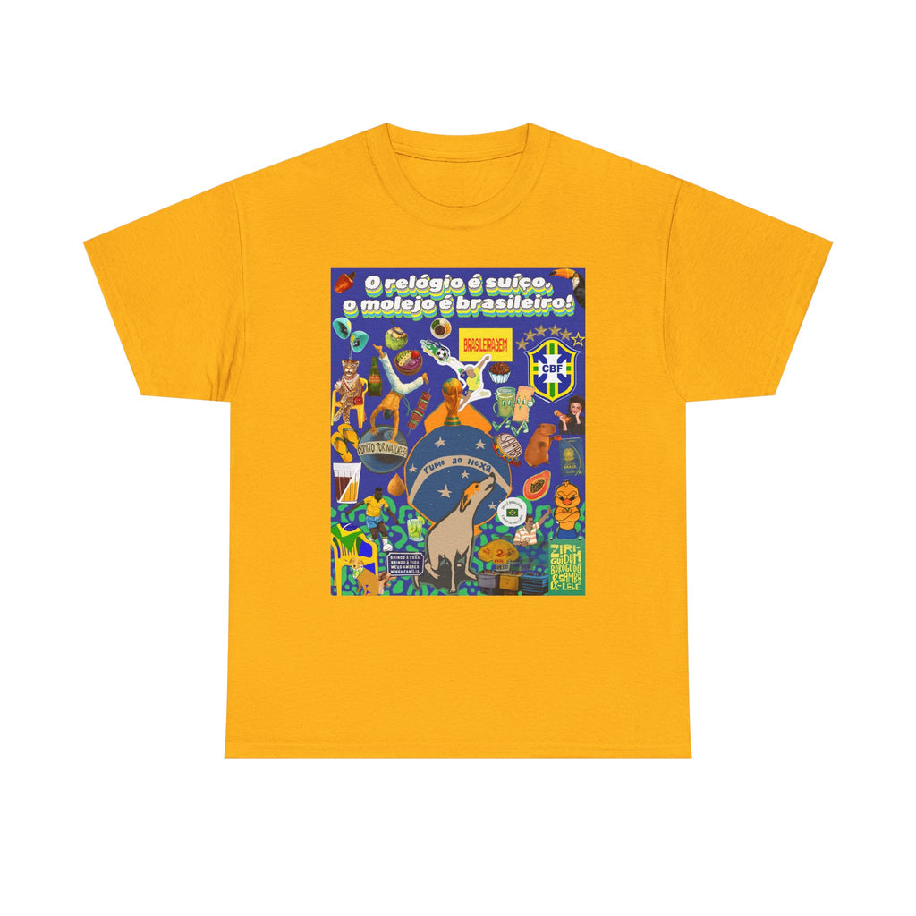 Unisex 100% Algodão OEKO-TEX®  | Brasil x Suíça - O relógio é suíço, mas o molejo é nosso!
