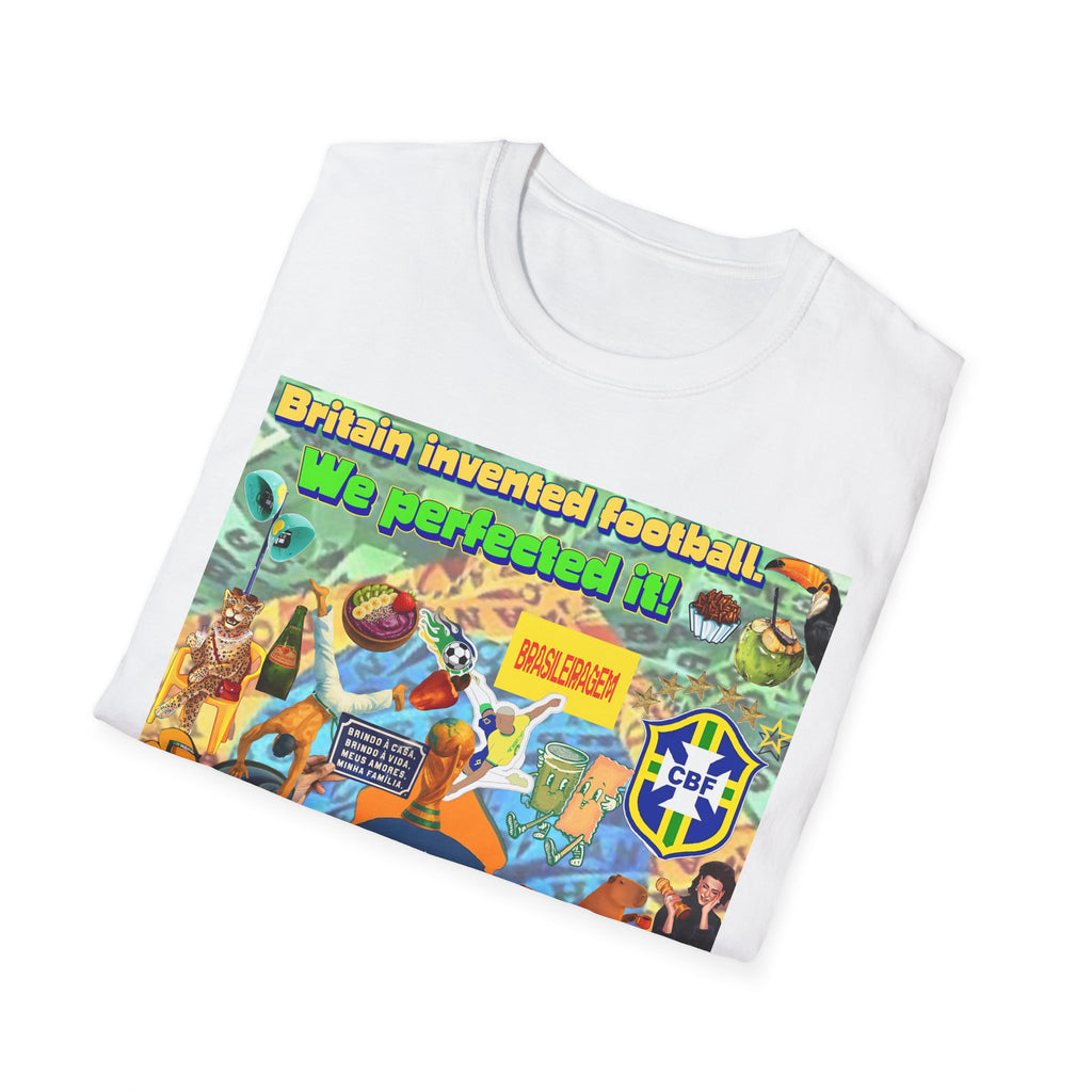 Unisex Graphic T-Shirt | Brasil x Britain - O jogo nasceu lá, mas o Brasil o elevou a outro patamar!