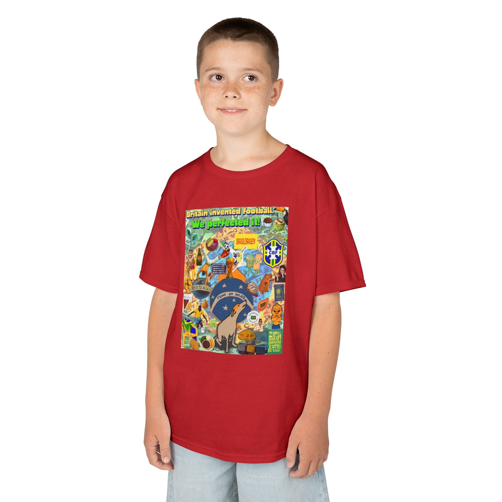 Unisex Kids 100% Algodão | Brasil x Britain - O jogo nasceu lá, mas o Brasil o elevou a outro patamar!