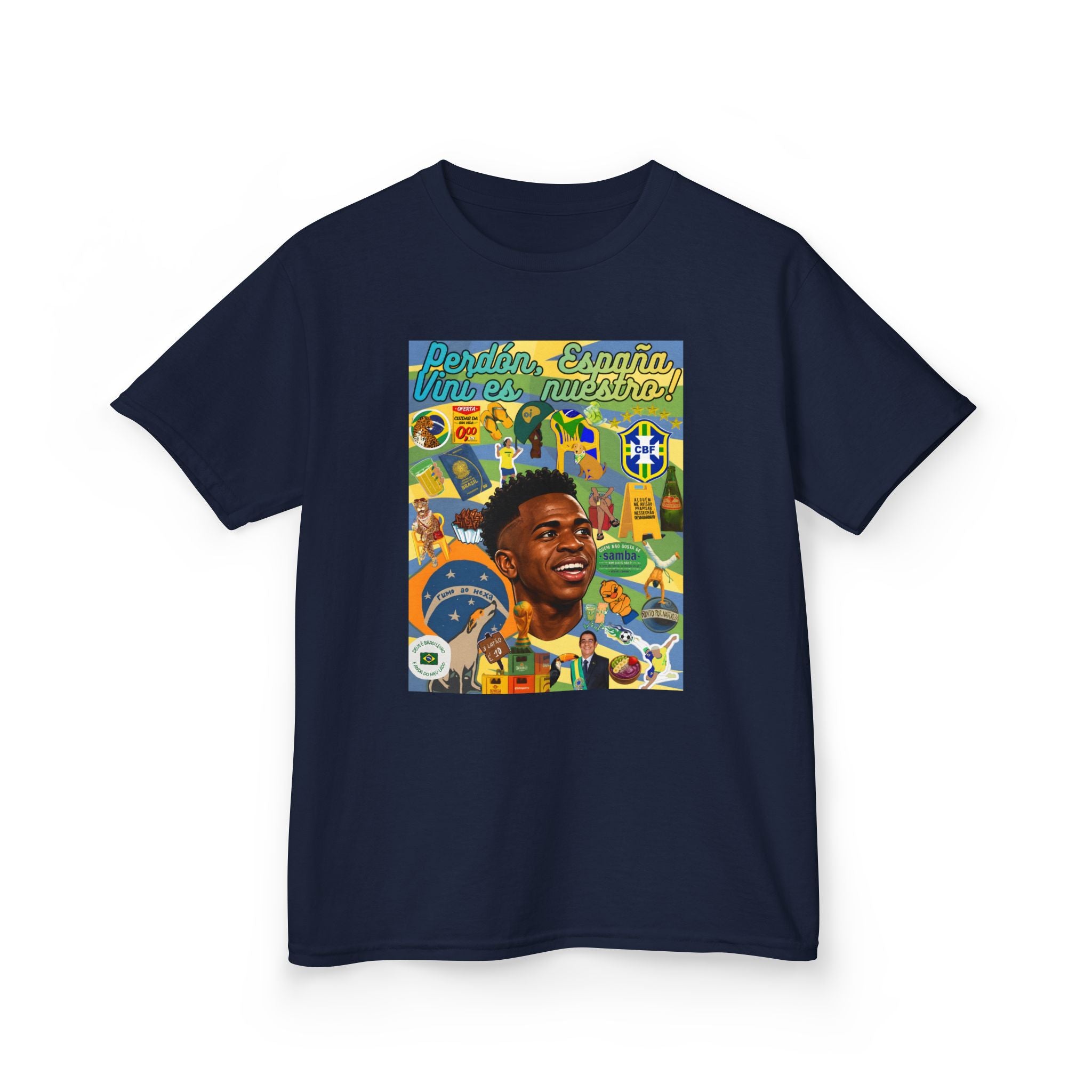 Unisex Kids 100% Algodão | Brasil x Espanha