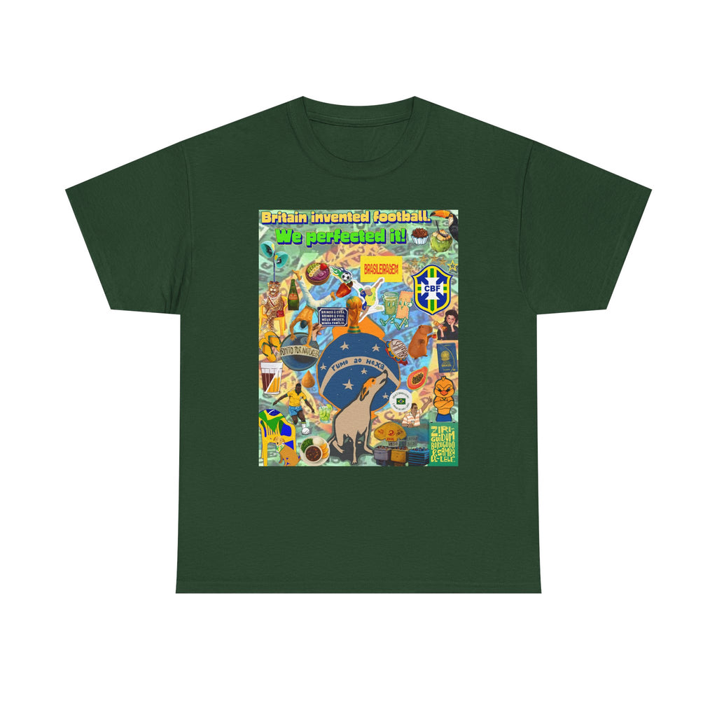 Unisex 100% Algodão OEKO-TEX®  | Brasil x Britain - O jogo nasceu lá, mas o Brasil o elevou a outro patamar!
