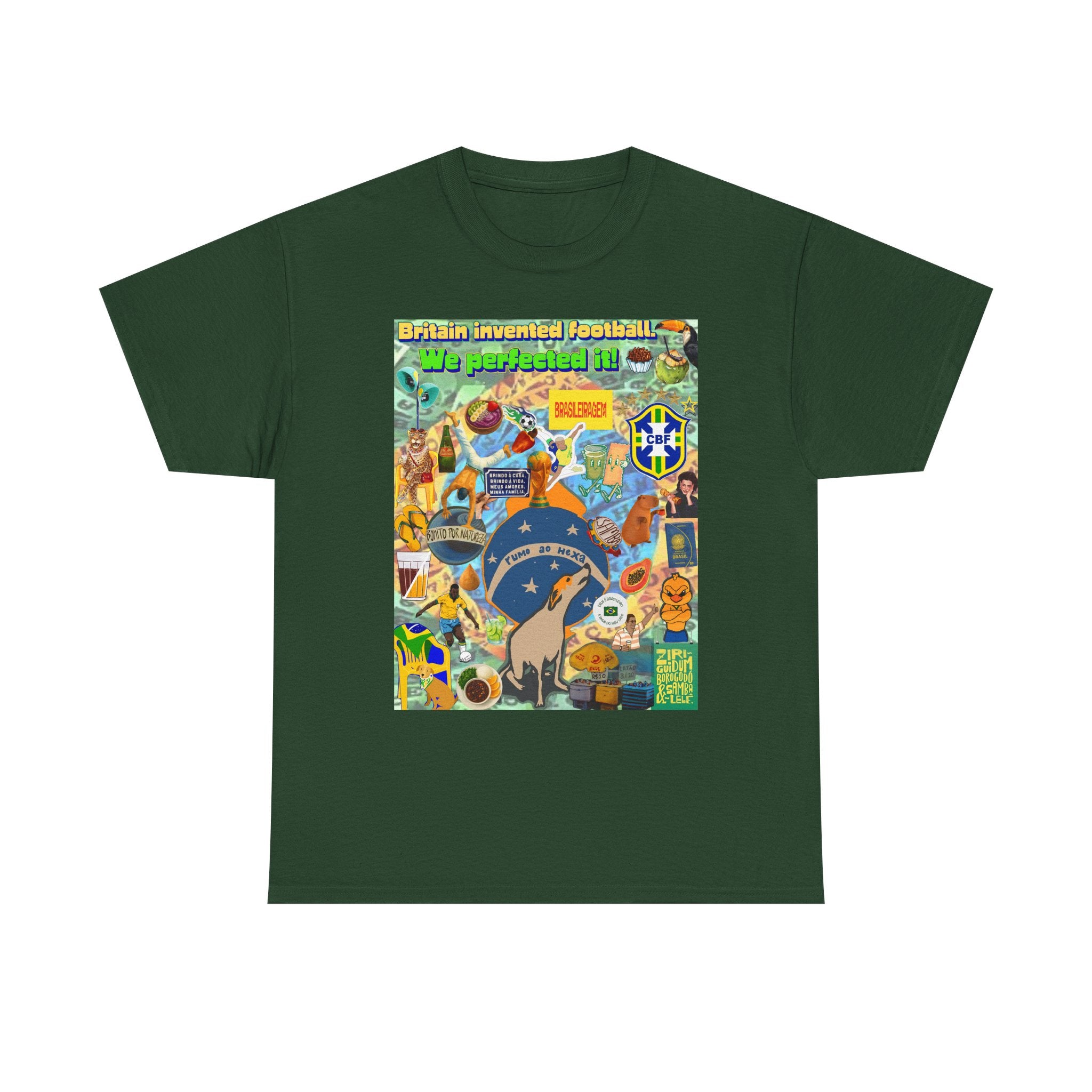 Unisex 100% Algodão OEKO-TEX®  | Brasil x Britain - O jogo nasceu lá, mas o Brasil o elevou a outro patamar!