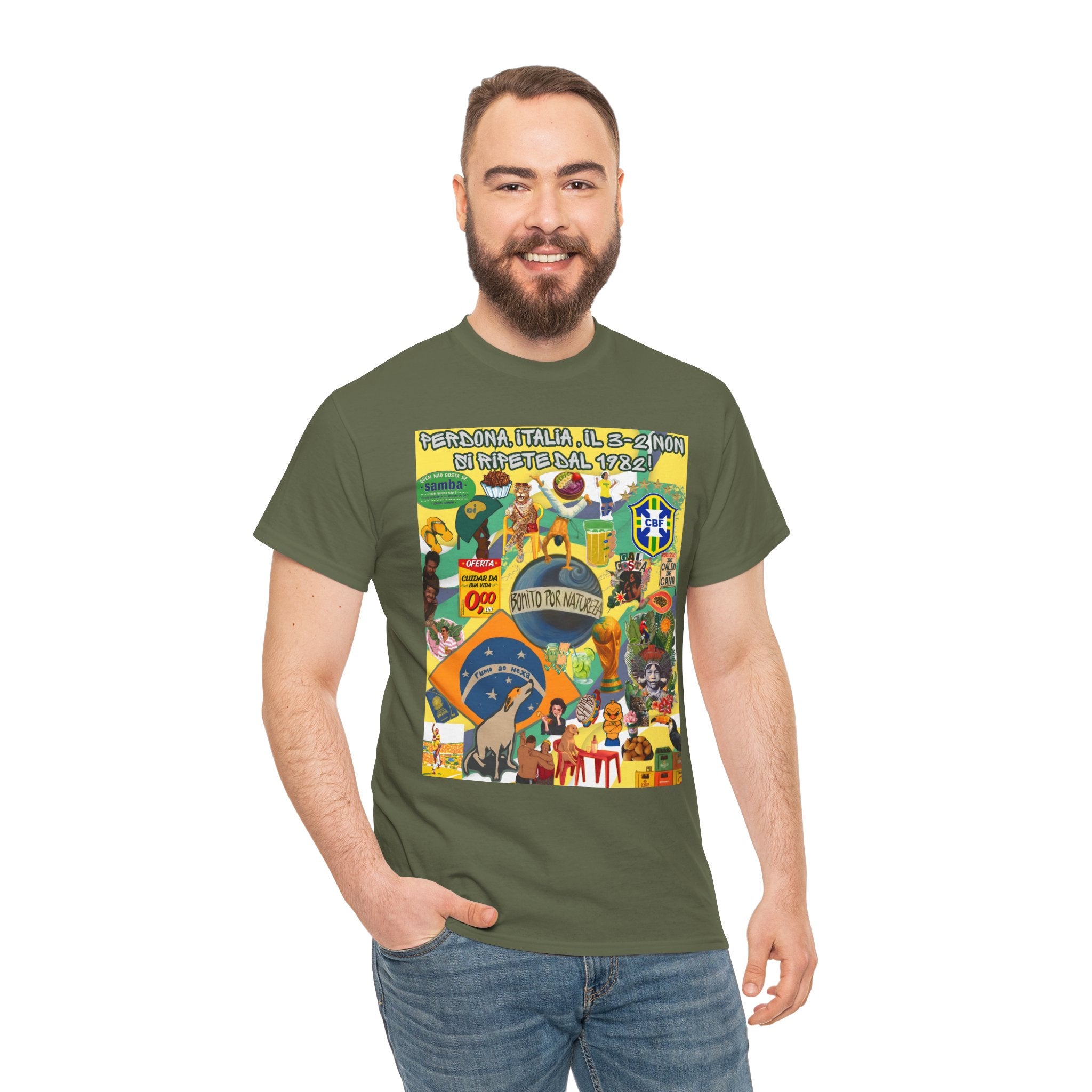 Unisex 100% Algodão OEKO-TEX® | Brasil x Itália