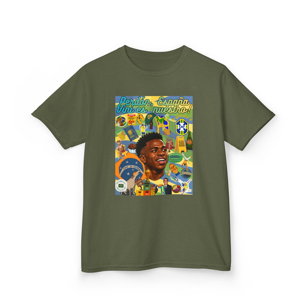 Unisex Kids 100% Algodão | Brasil x Espanha