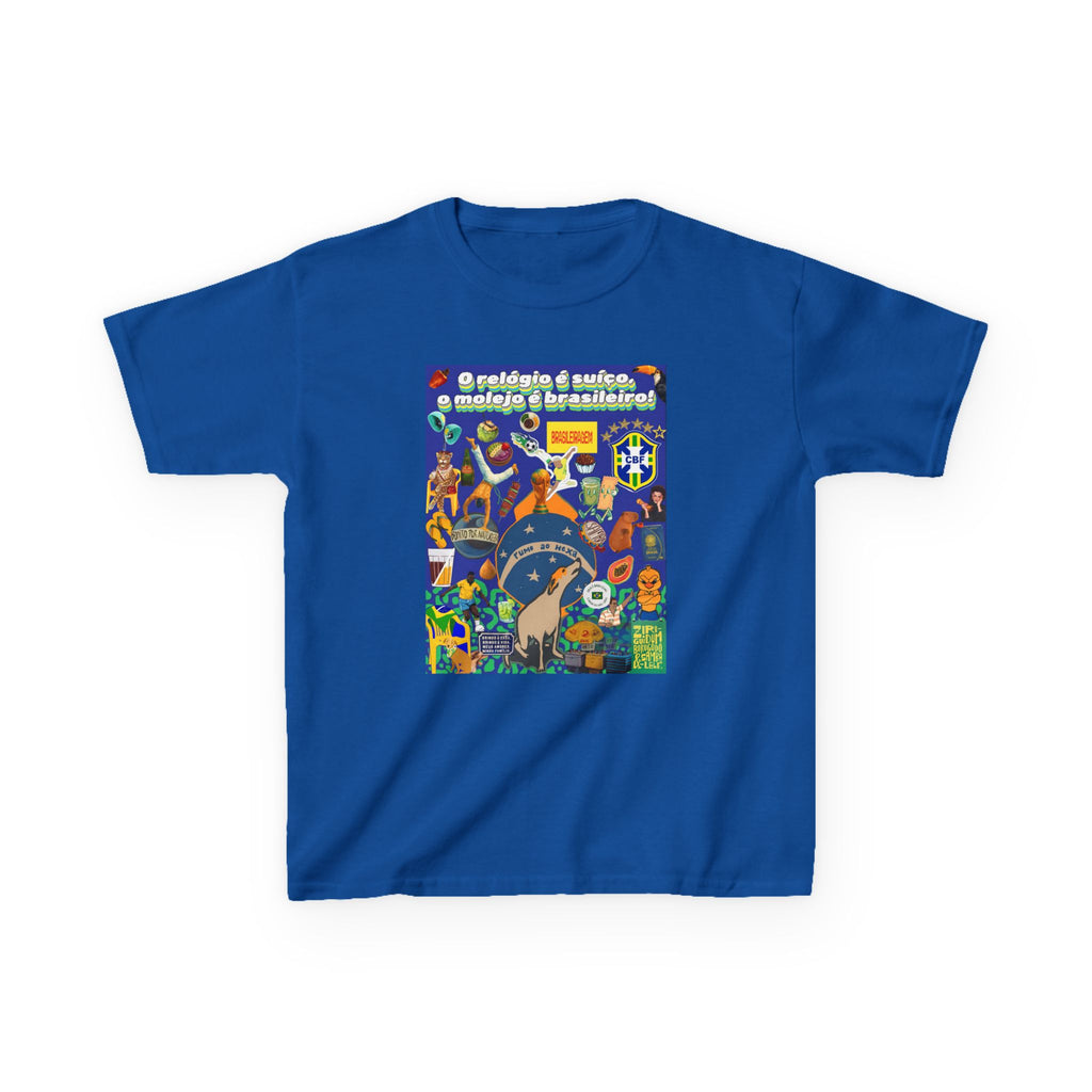 Unisex Kids 100% Algodão | Brasil x Suíça - O relógio é deles, o molejo é nosso!