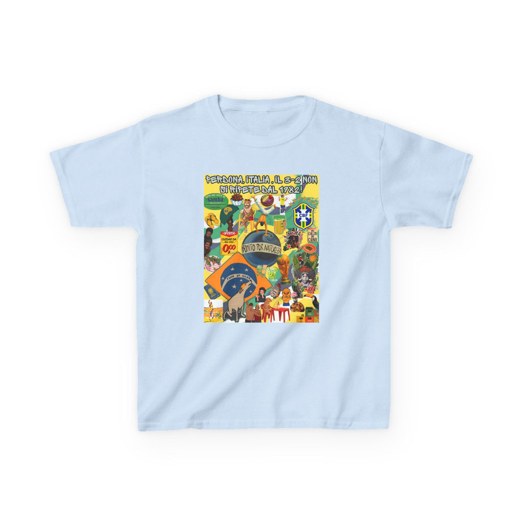 Unisex Kids 100% Algodão | Brasil x Itália
