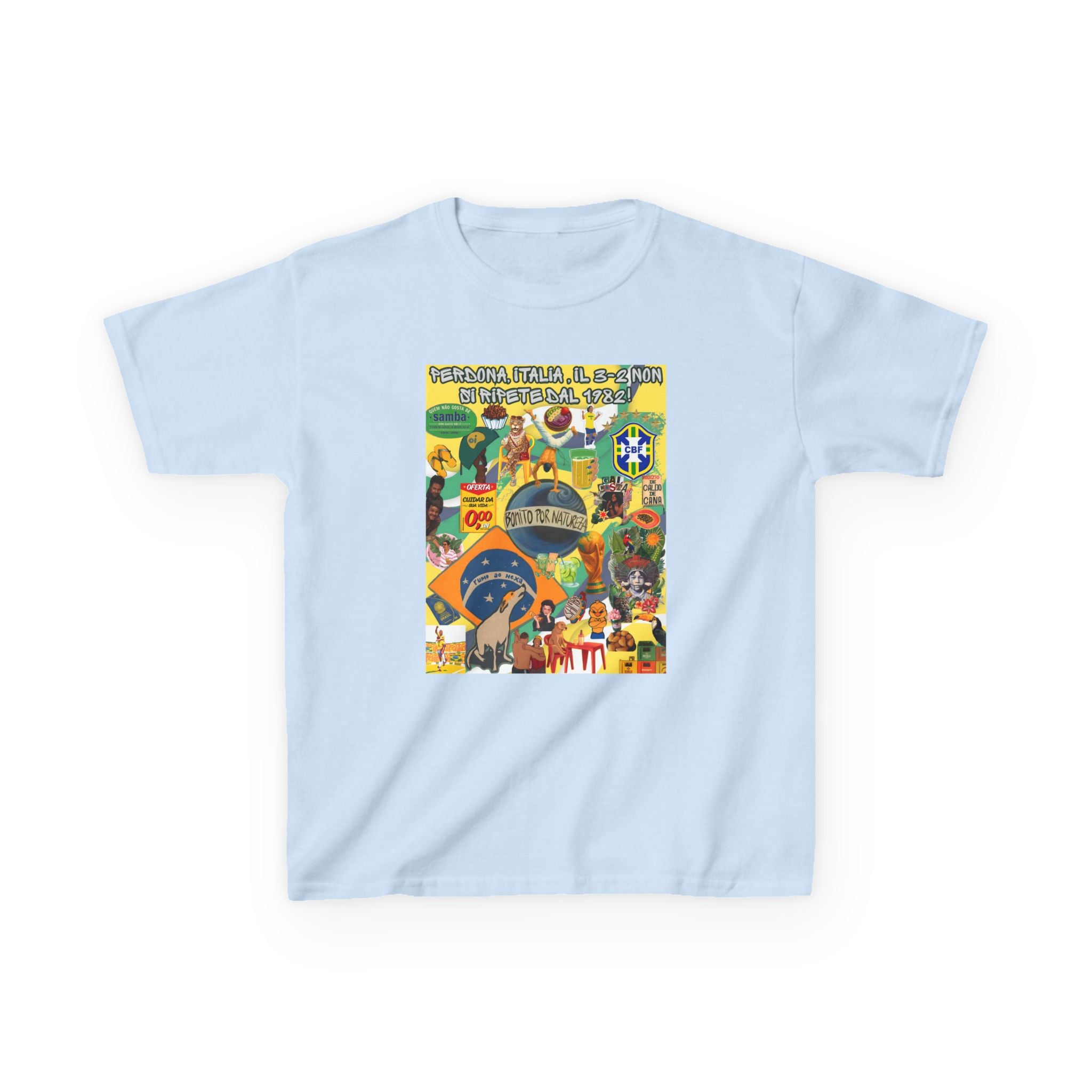 Unisex Kids 100% Algodão | Brasil x Itália