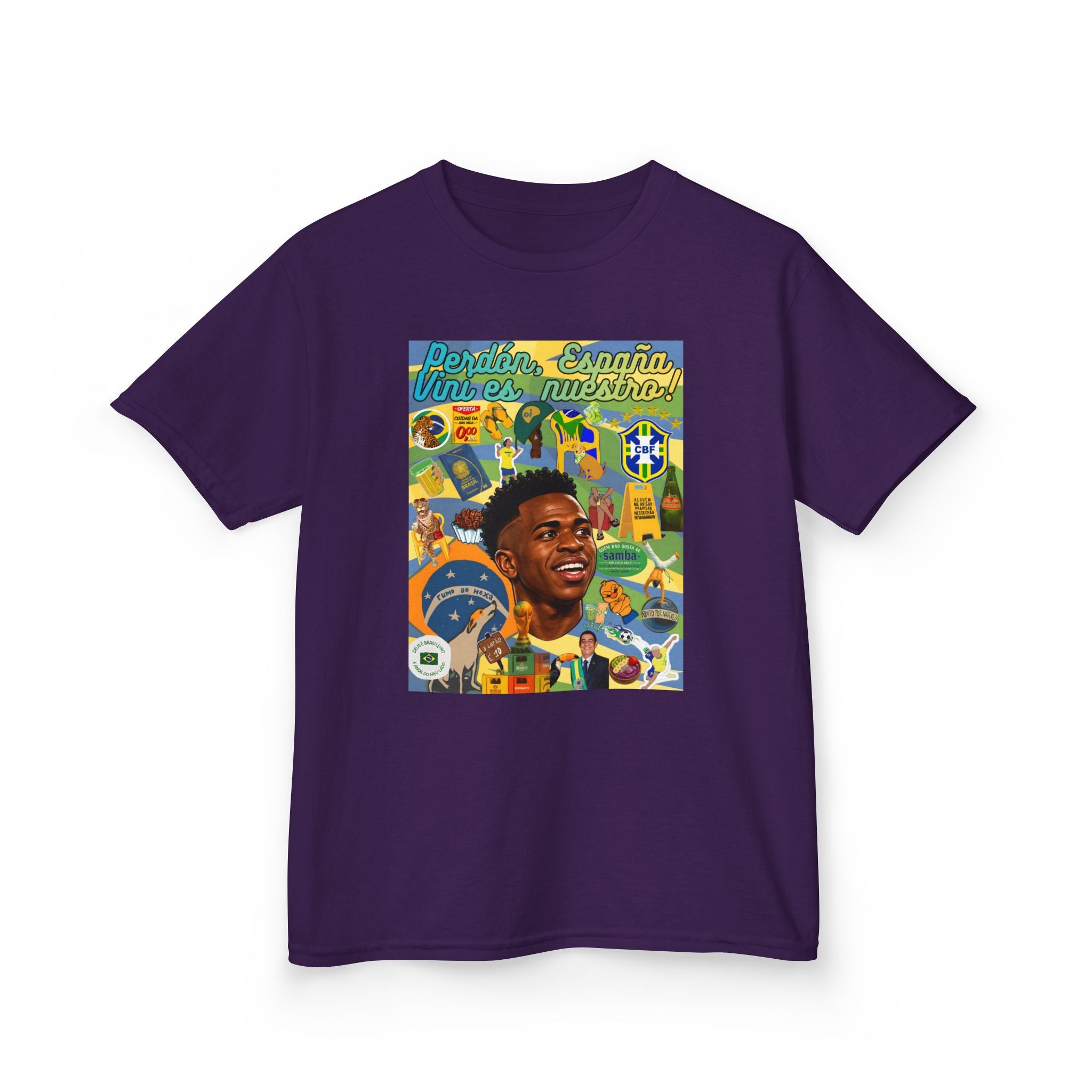 Unisex Kids 100% Algodão | Brasil x Espanha