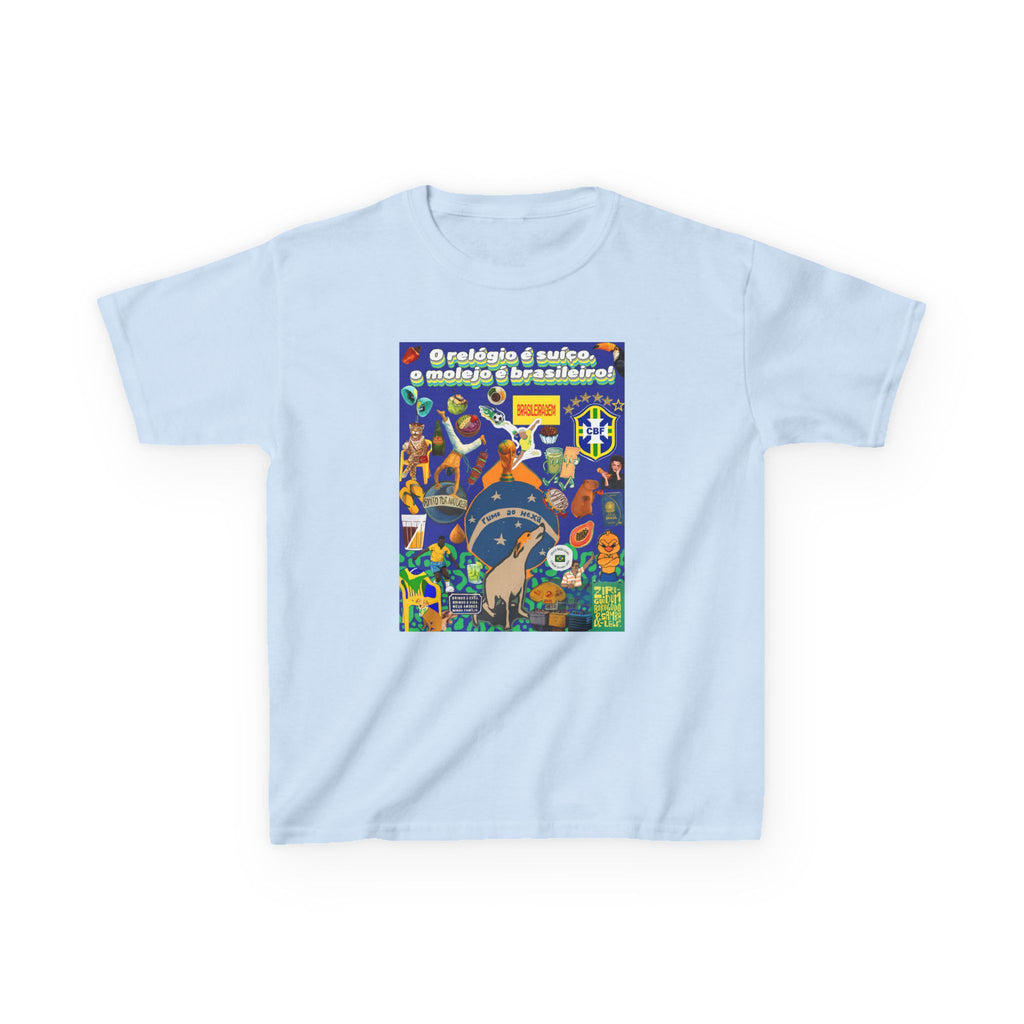 Unisex Kids 100% Algodão | Brasil x Suíça - O relógio é deles, o molejo é nosso!