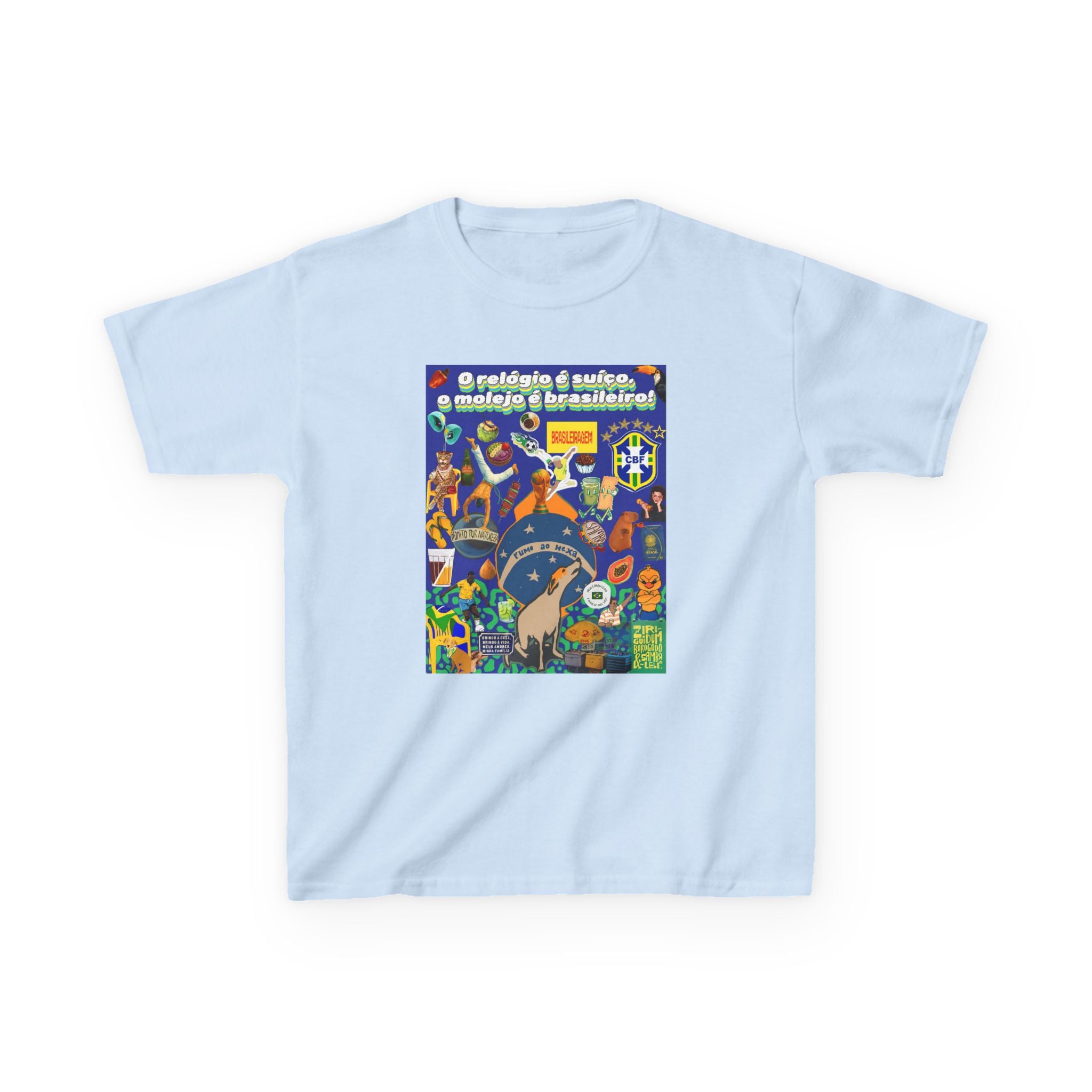 Unisex Kids 100% Algodão | Brasil x Suíça - O relógio é deles, o molejo é nosso!