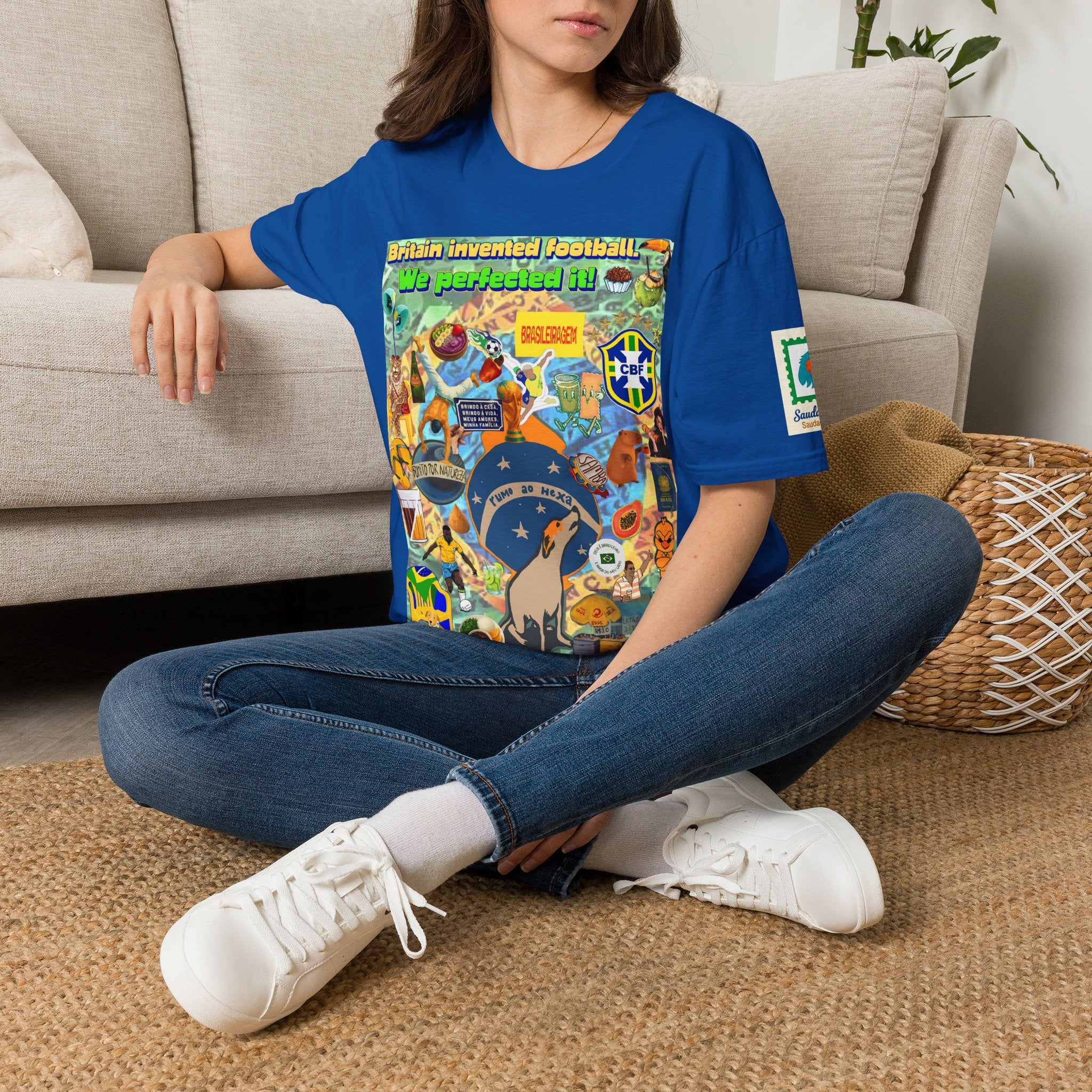 Unisex Graphic T-Shirt | Brasil x Britain - O jogo nasceu lá, mas o Brasil o elevou a outro patamar!