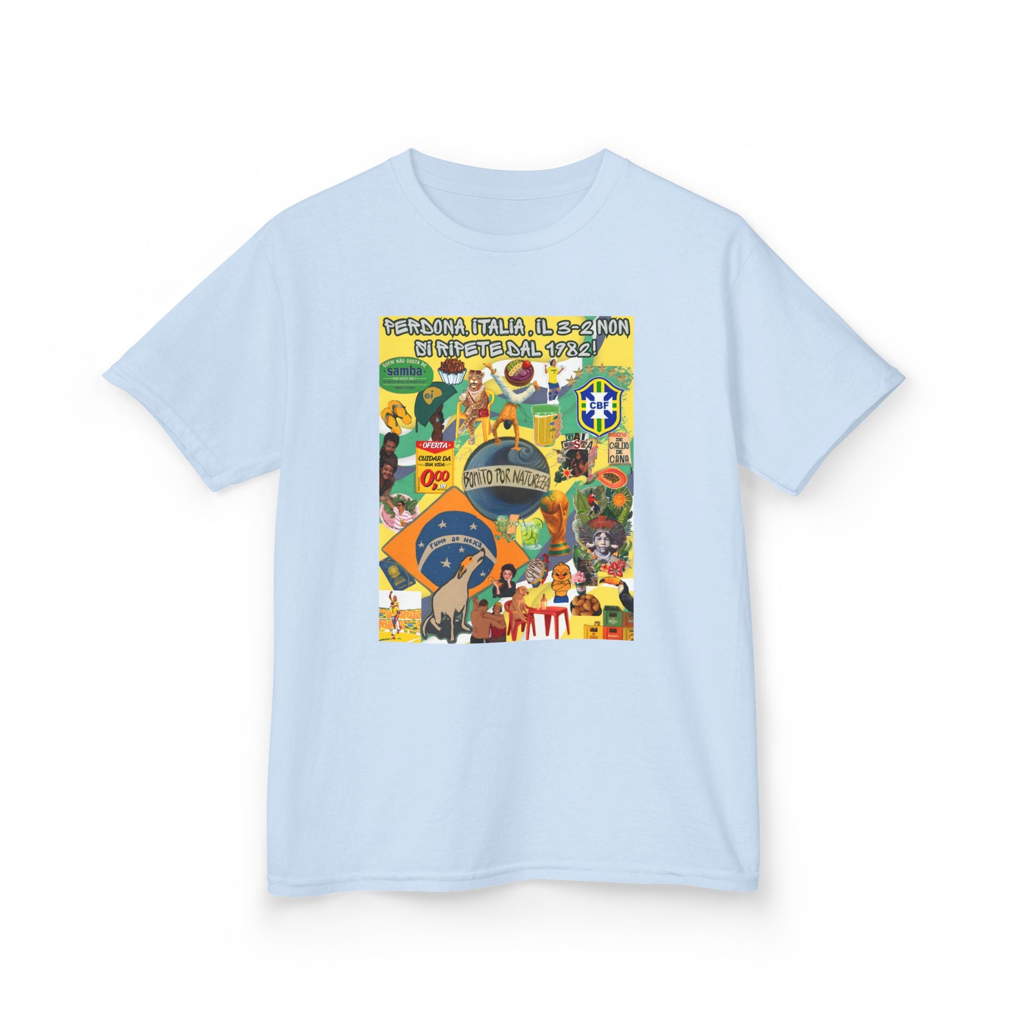 Unisex Kids 100% Algodão | Brasil x Itália
