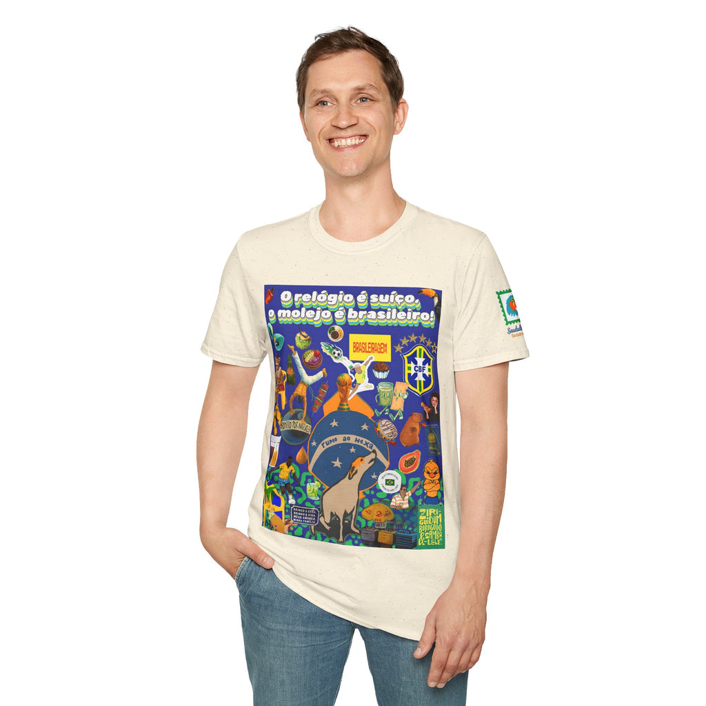 Unisex Graphic T-Shirt | Brasil x Suíça- O relógio é deles, o molejo é nosso!