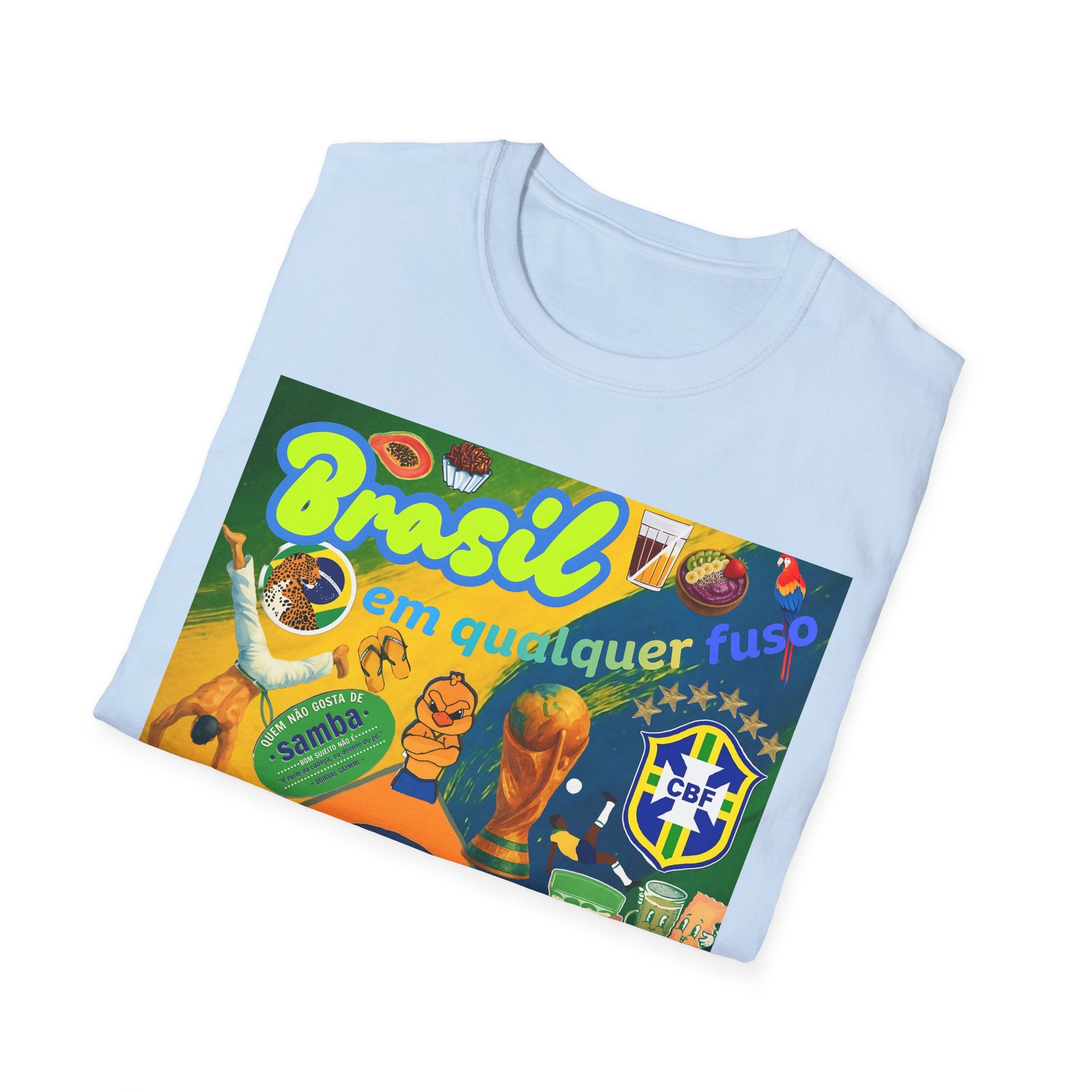 Unisex Graphic T-Shirt | Brasil em qualquer fuso.