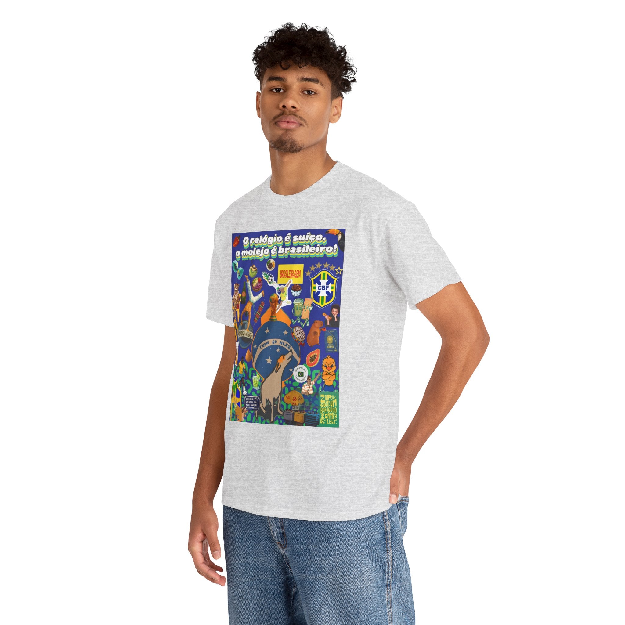 Unisex 100% Algodão OEKO-TEX®  | Brasil x Suíça - O relógio é suíço, mas o molejo é nosso!
