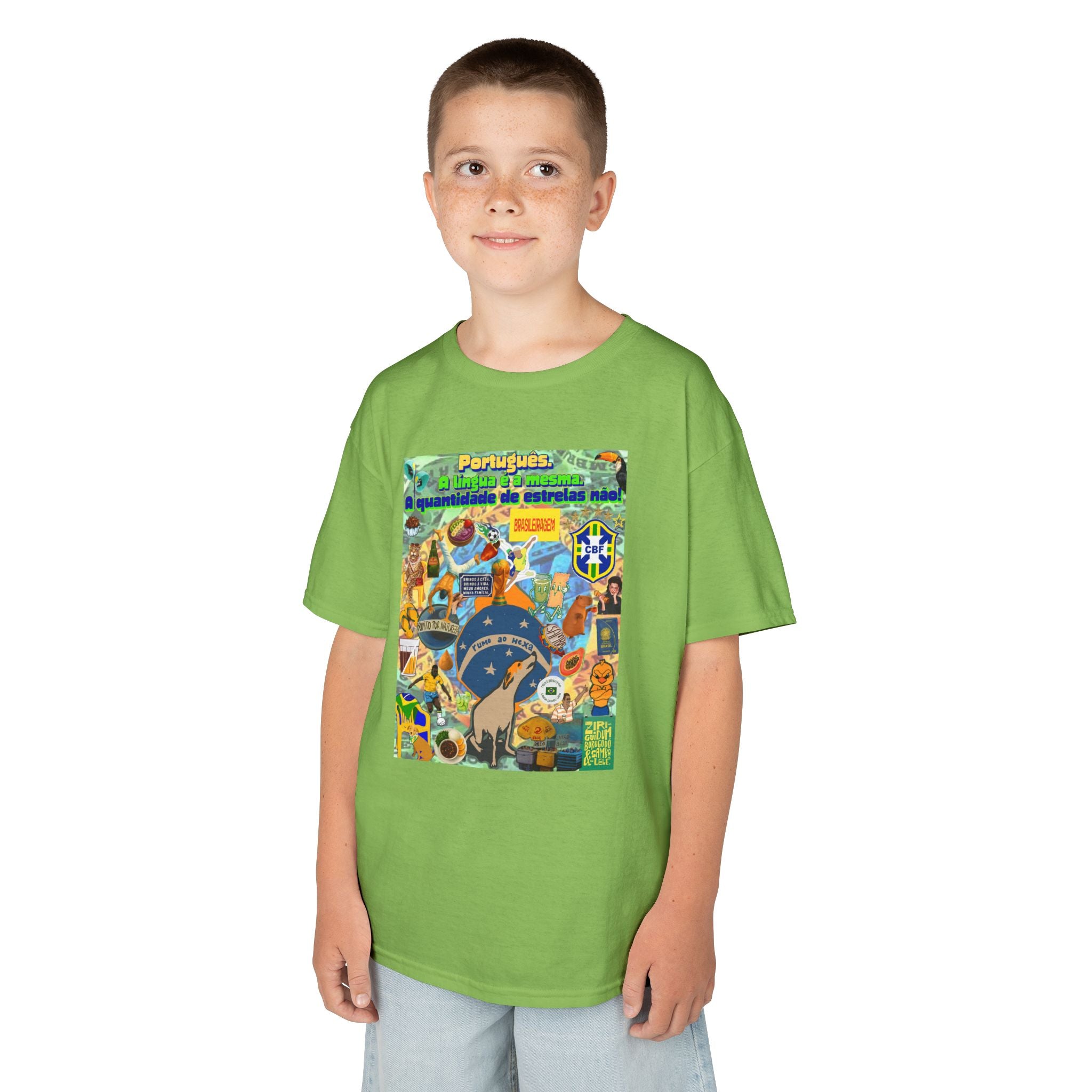 Unisex Kids 100% Algodão | Brasil x Portugal