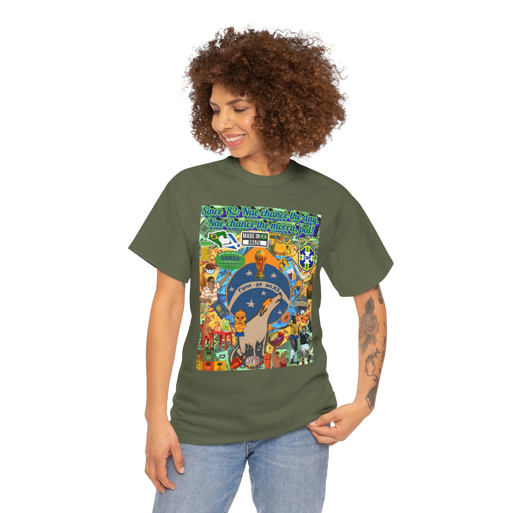 Unisex 100% Algodão OEKO-TEX® | Brasil x Escócia
