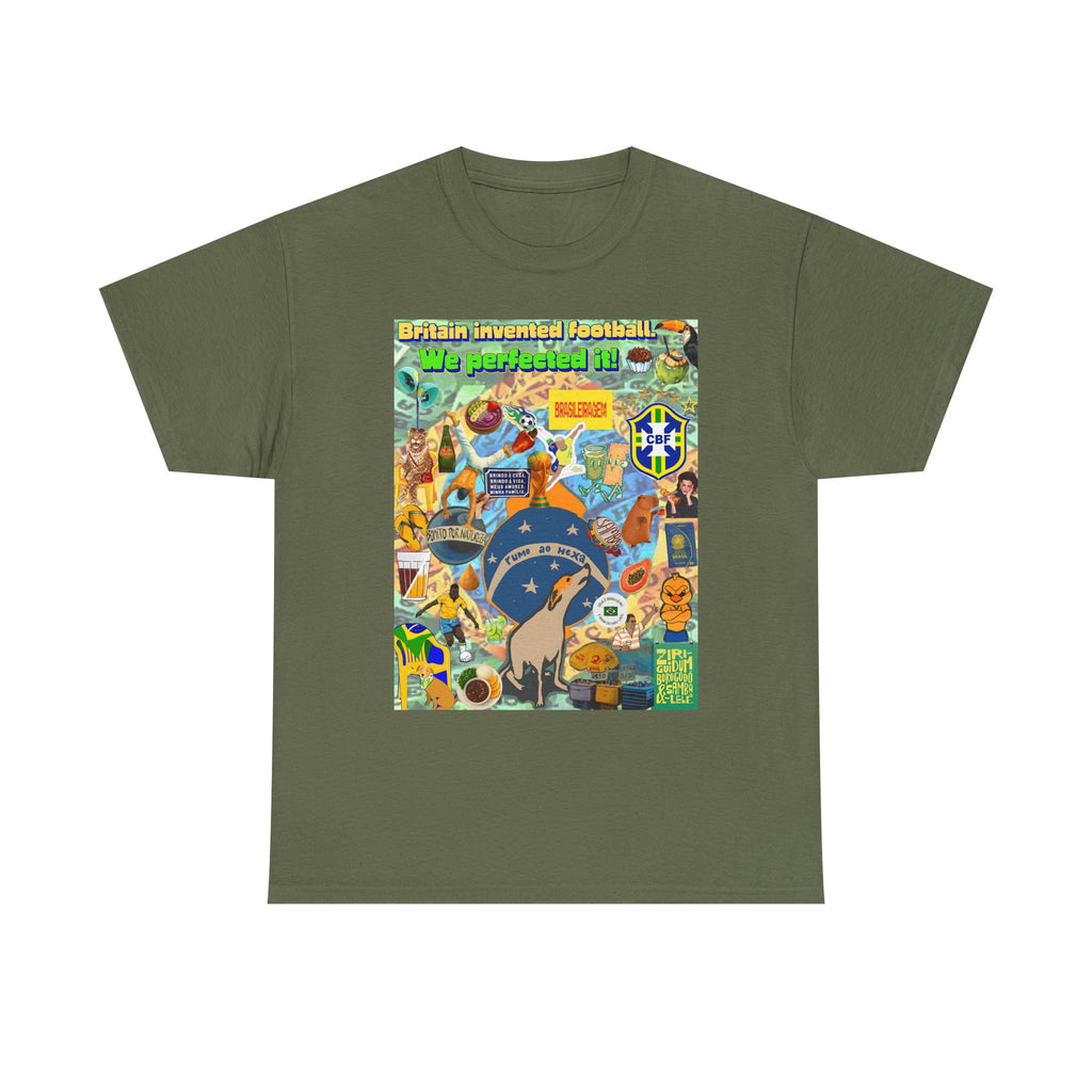 Unisex 100% Algodão OEKO-TEX®  | Brasil x Britain - O jogo nasceu lá, mas o Brasil o elevou a outro patamar!
