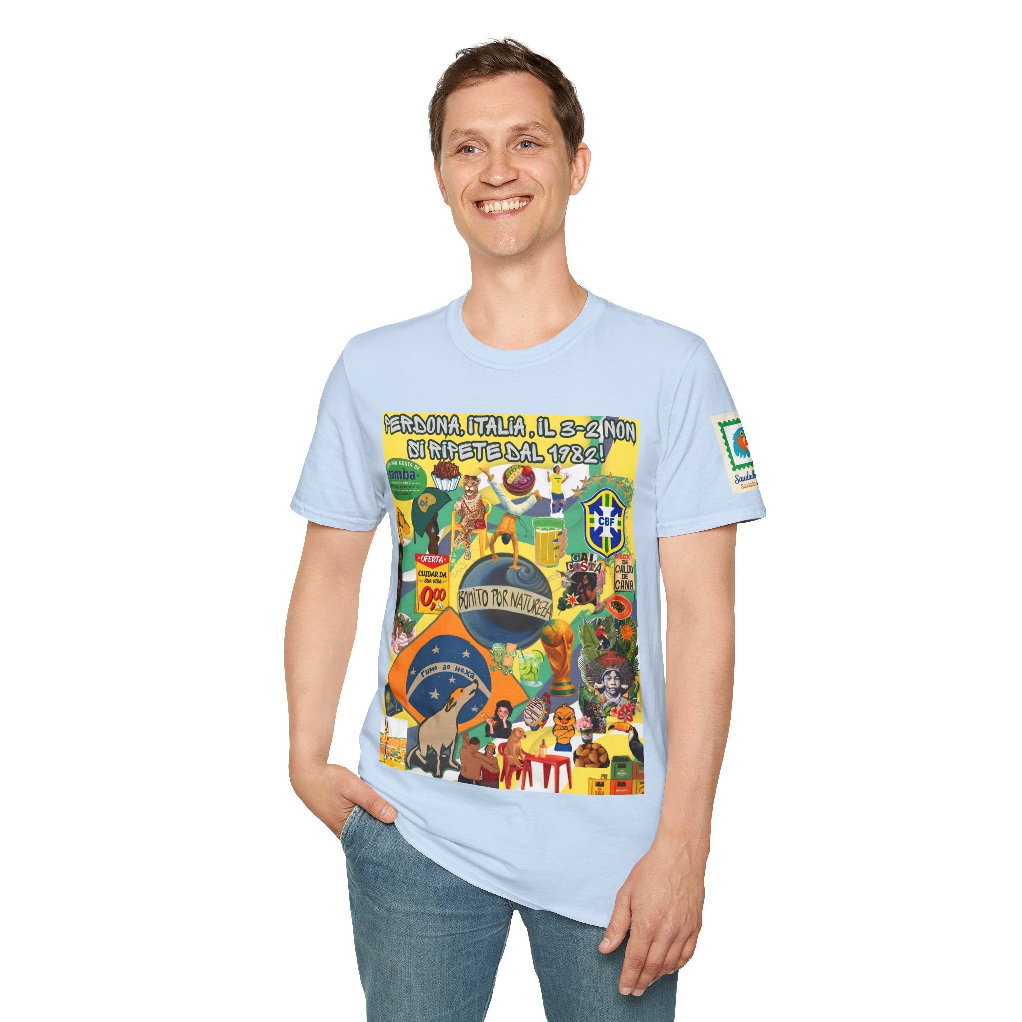Unisex Graphic T-Shirt | Brasil x Itália
