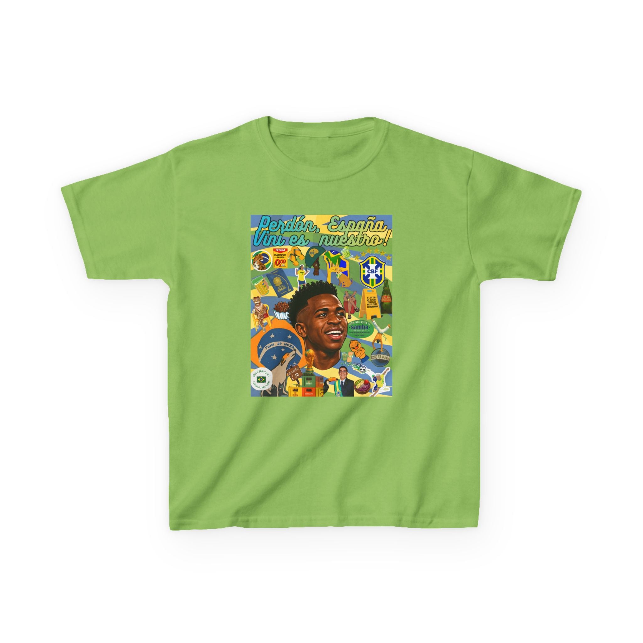 Unisex Kids 100% Algodão | Brasil x Espanha