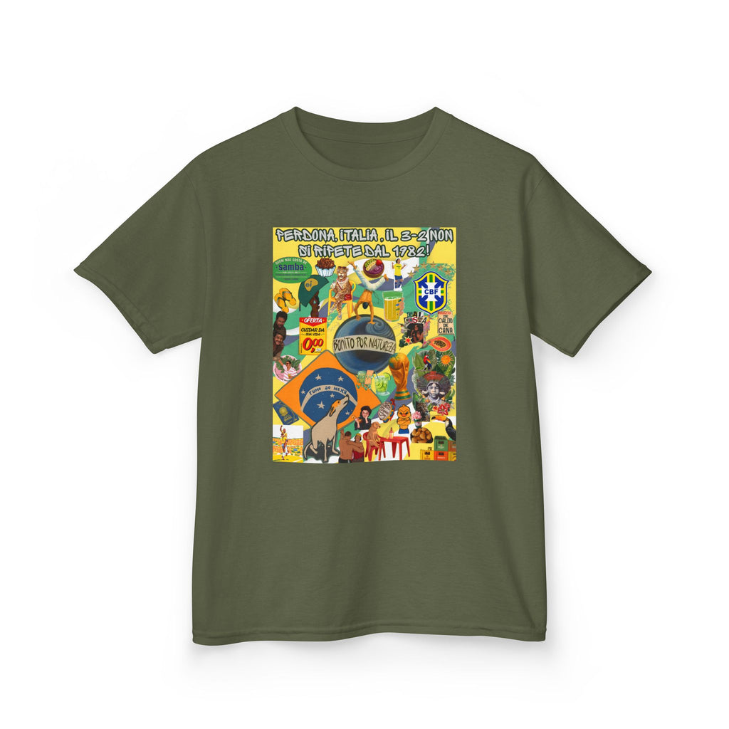 Unisex Kids 100% Algodão | Brasil x Itália