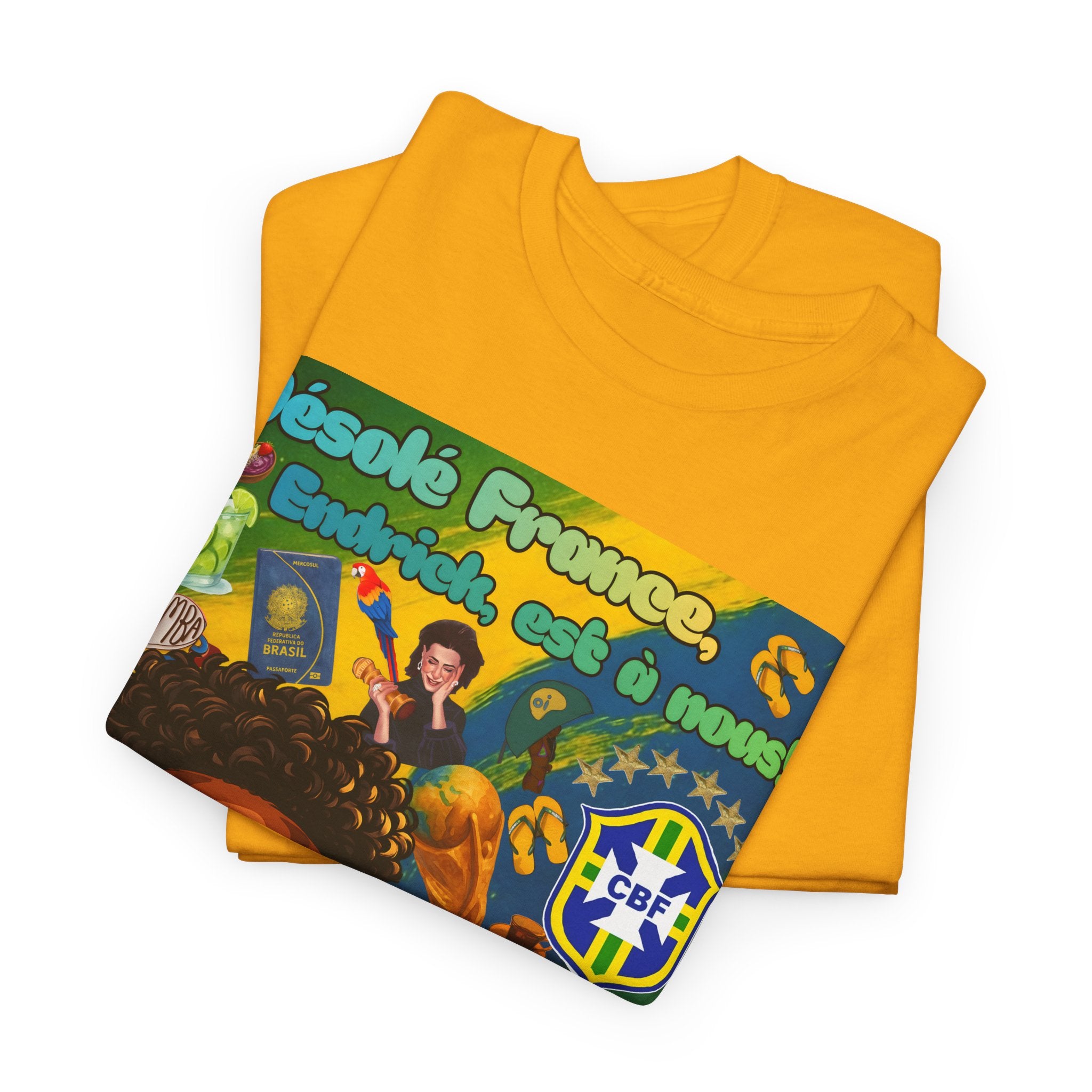 Unisex 100% Algodão OEKO-TEX®  | Brasil x França