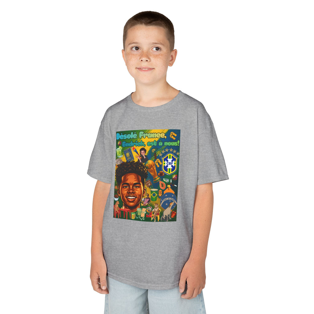 Unisex Kids 100% Algodão | Brasil x França