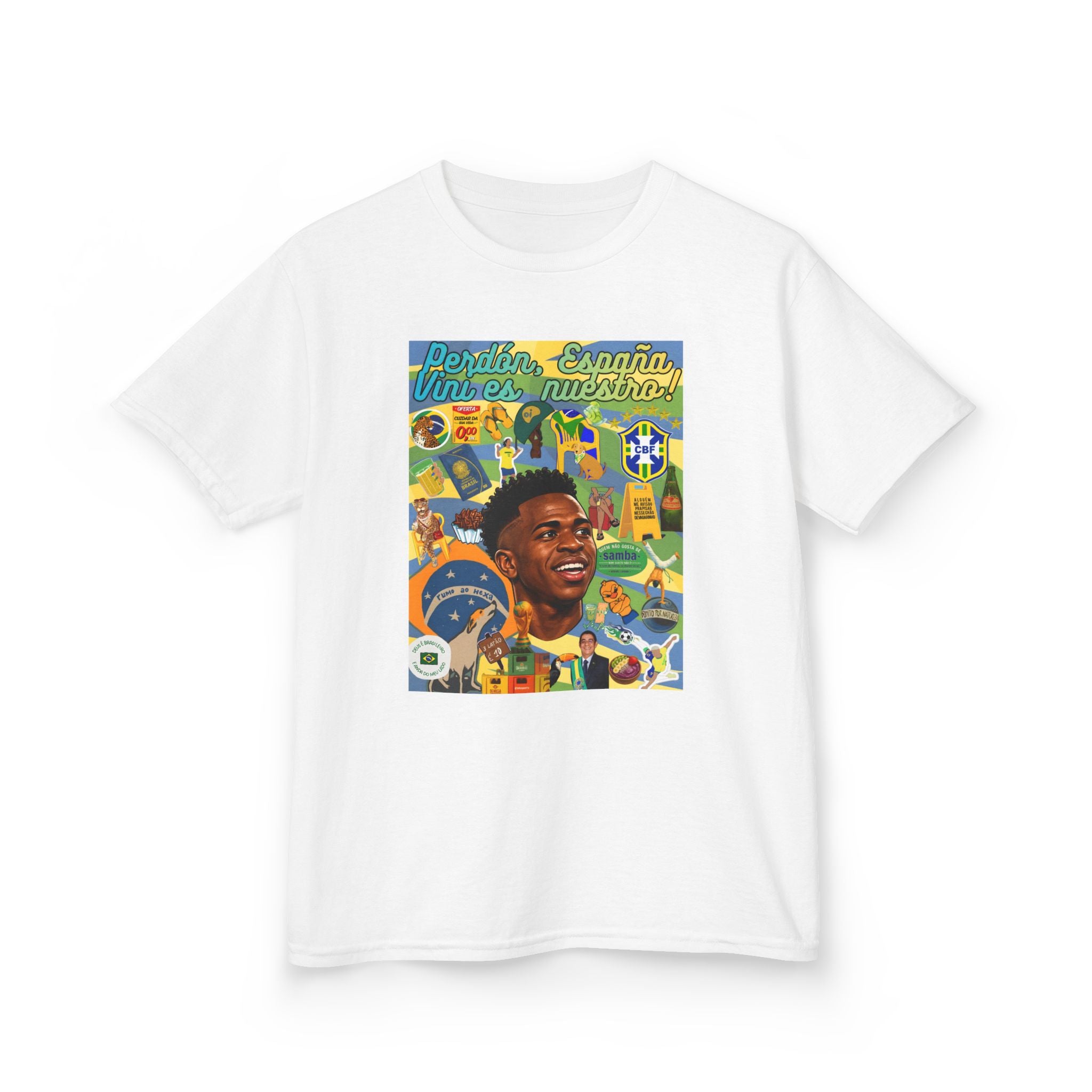 Unisex Kids 100% Algodão | Brasil x Espanha