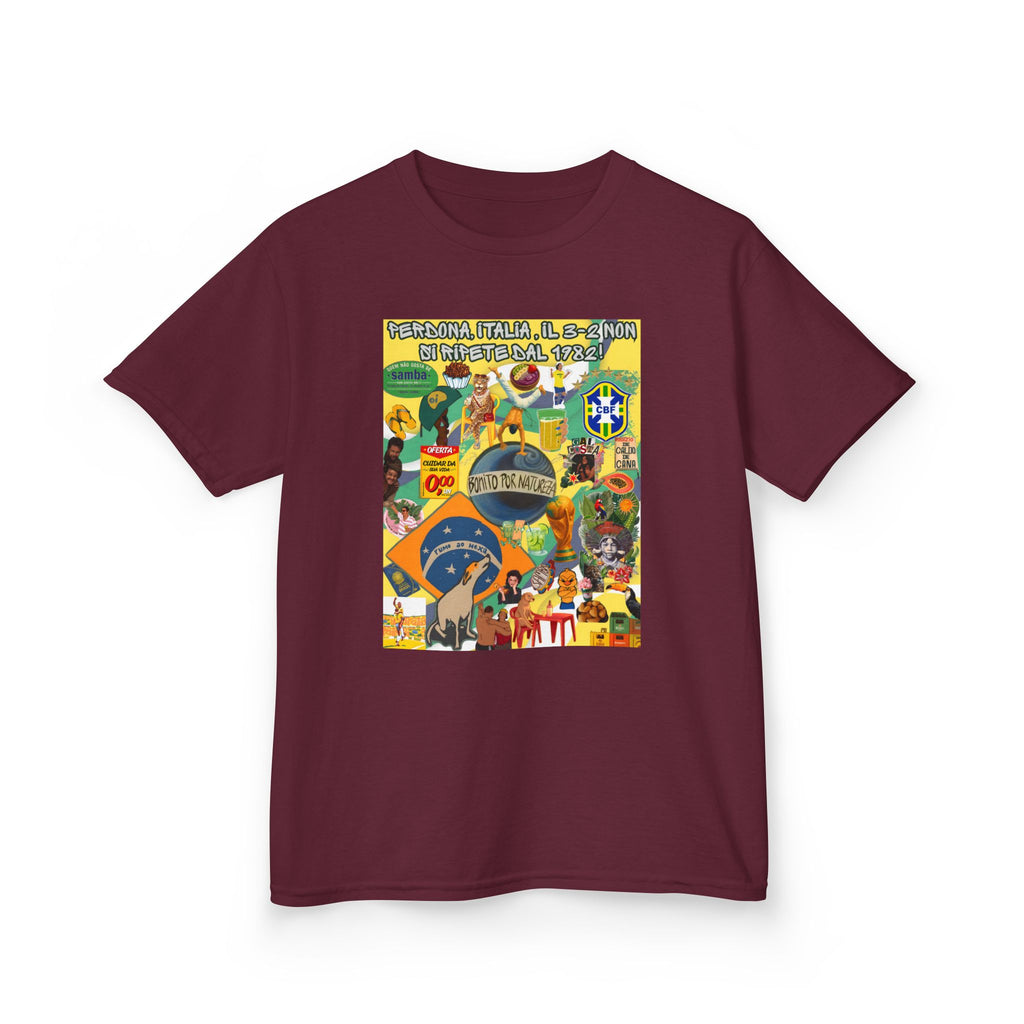 Unisex Kids 100% Algodão | Brasil x Itália