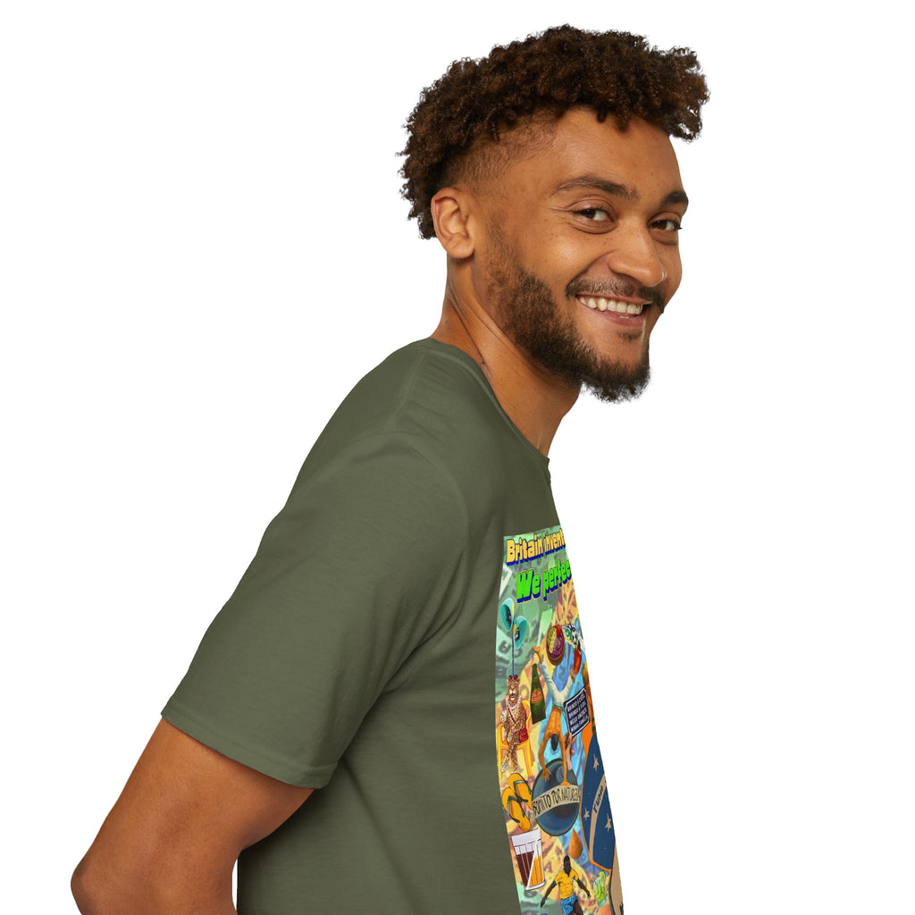 Unisex Graphic T-Shirt | Brasil x Britain - O jogo nasceu lá, mas o Brasil o elevou a outro patamar!