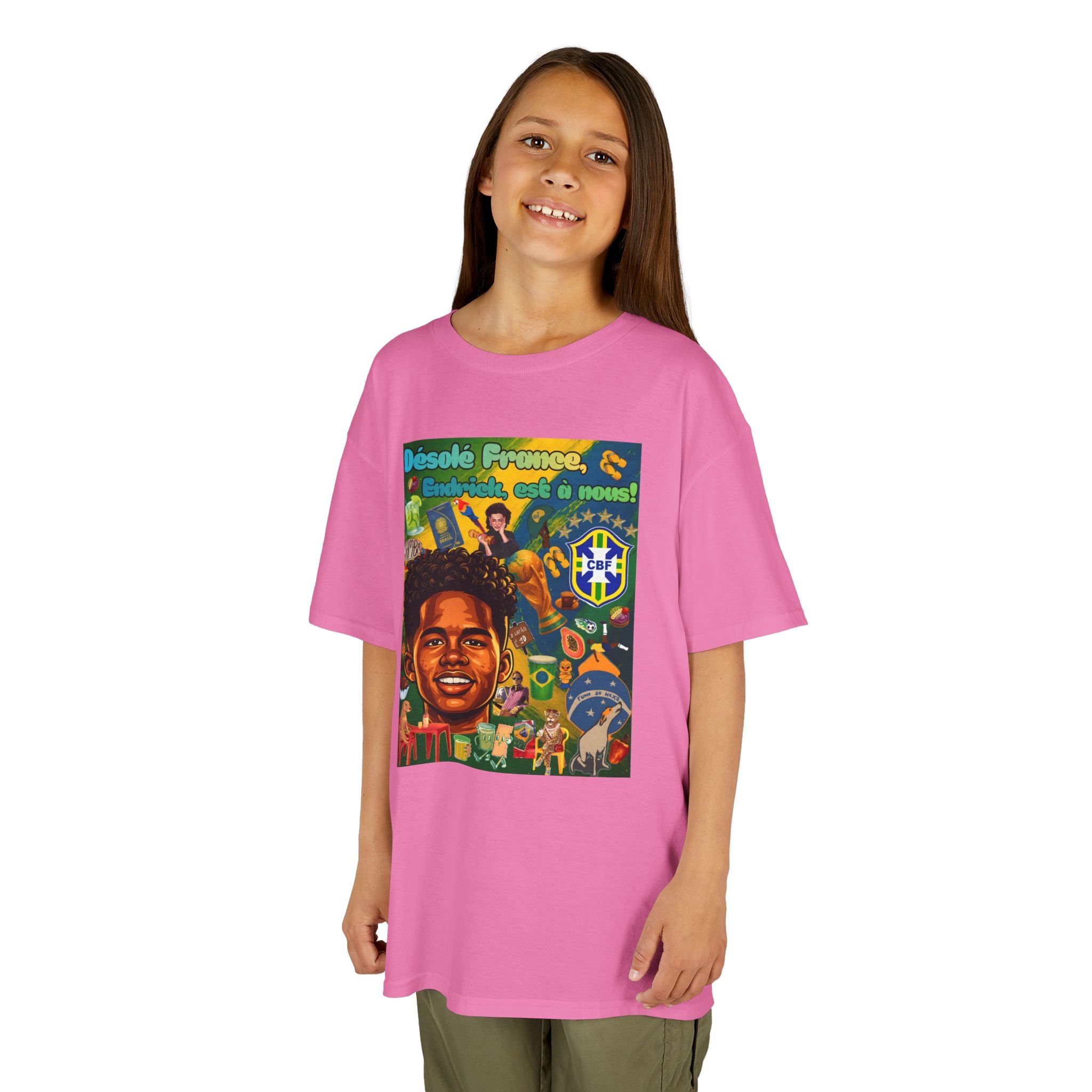 Unisex Kids 100% Algodão | Brasil x França