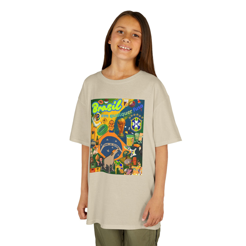 Unisex Kids 100% Algodão | Brasil em qualquer fuso!