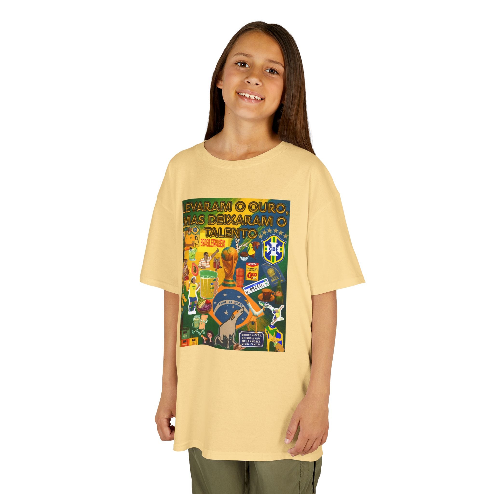 Unisex Kids 100% Algodão | Brasil x Portugal