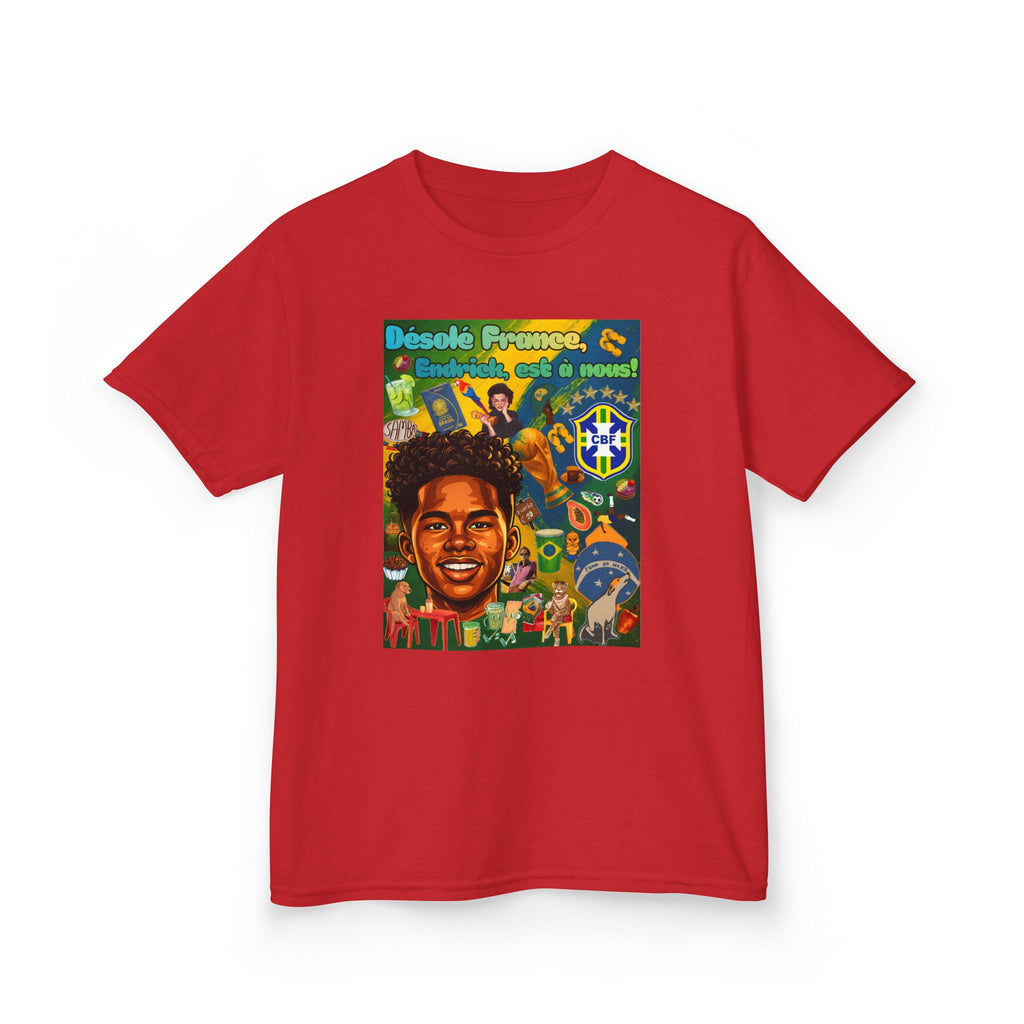 Unisex Kids 100% Algodão | Brasil x França