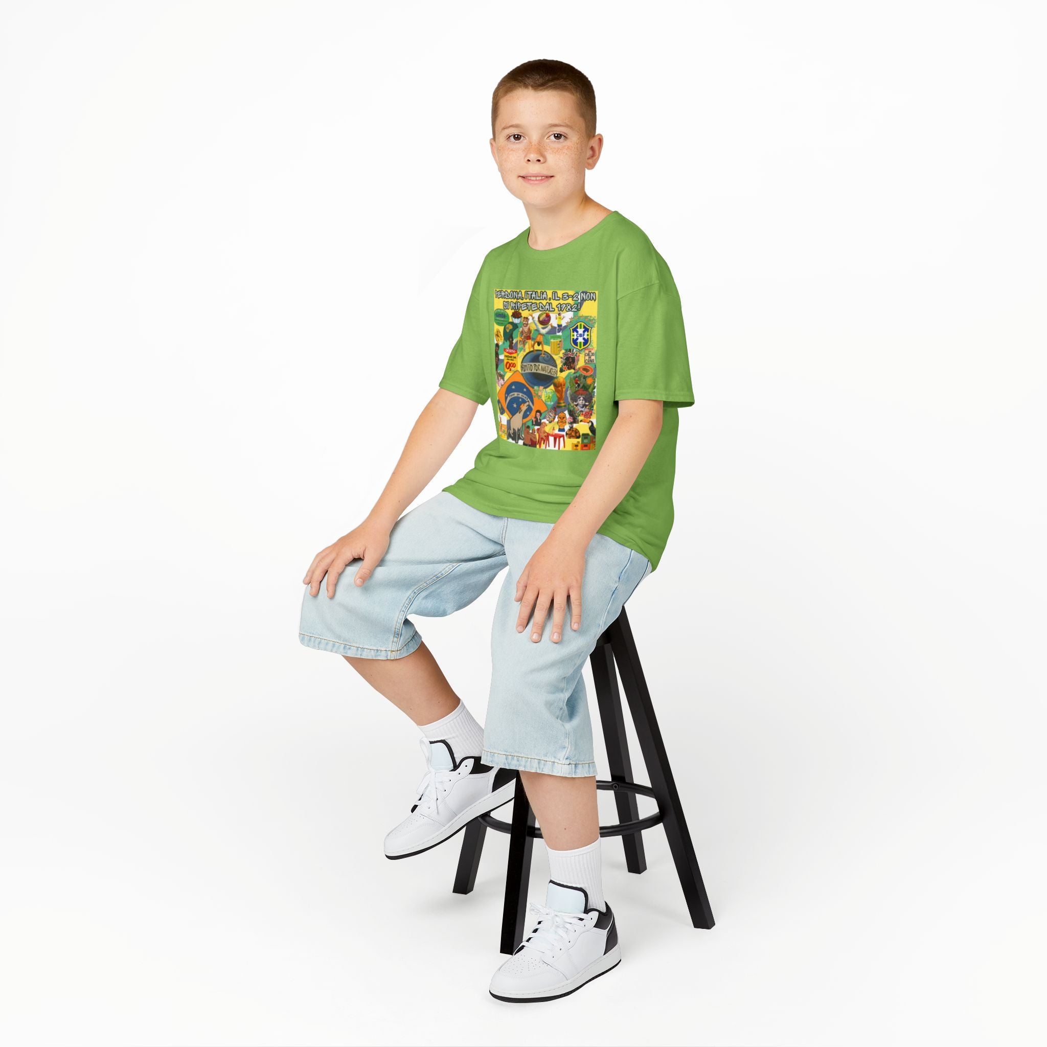 Unisex Kids 100% Algodão | Brasil x Itália
