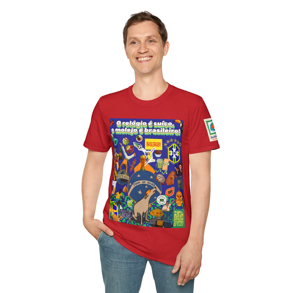 Unisex Graphic T-Shirt | Brasil x Suíça- O relógio é deles, o molejo é nosso!